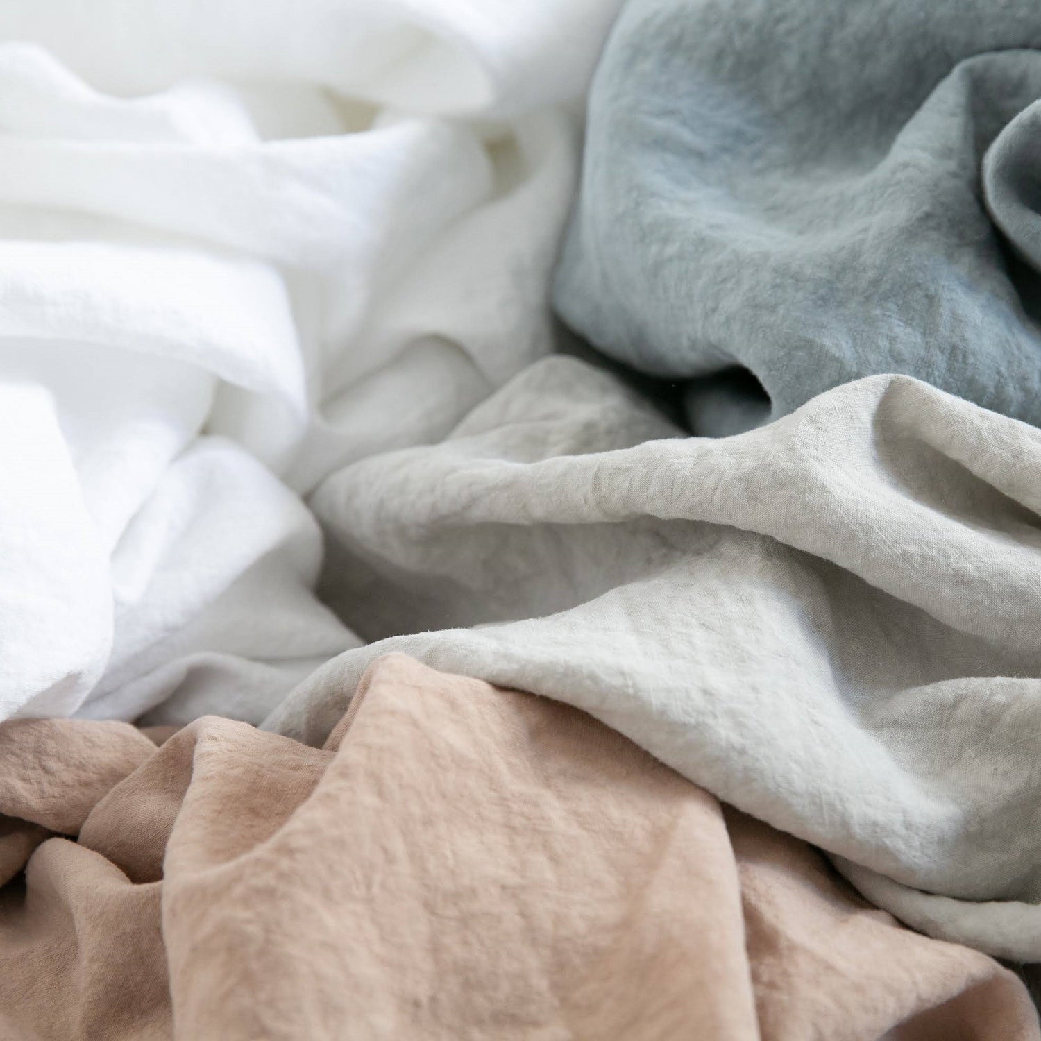 ボックスシーツ リネン フランス製 フレンチリネン ベージュ