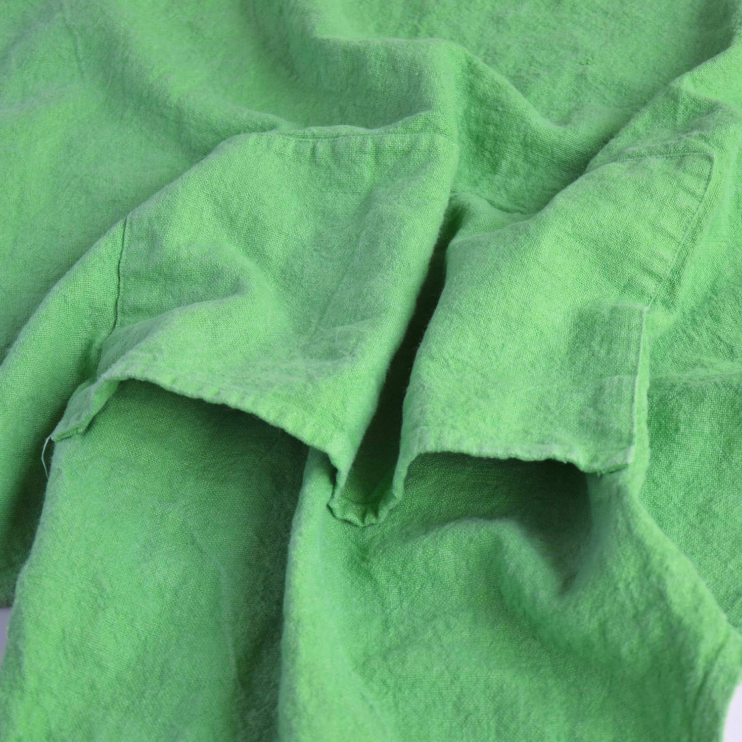 フレンチリネン エプロン フランス製 シャベルエディション charveteditions グリーン