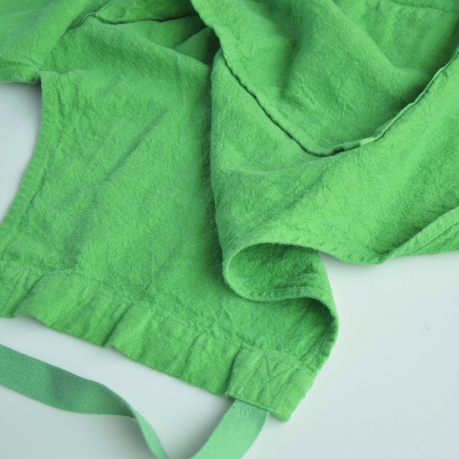 フレンチリネン エプロン フランス製 シャベルエディション charveteditions グリーン