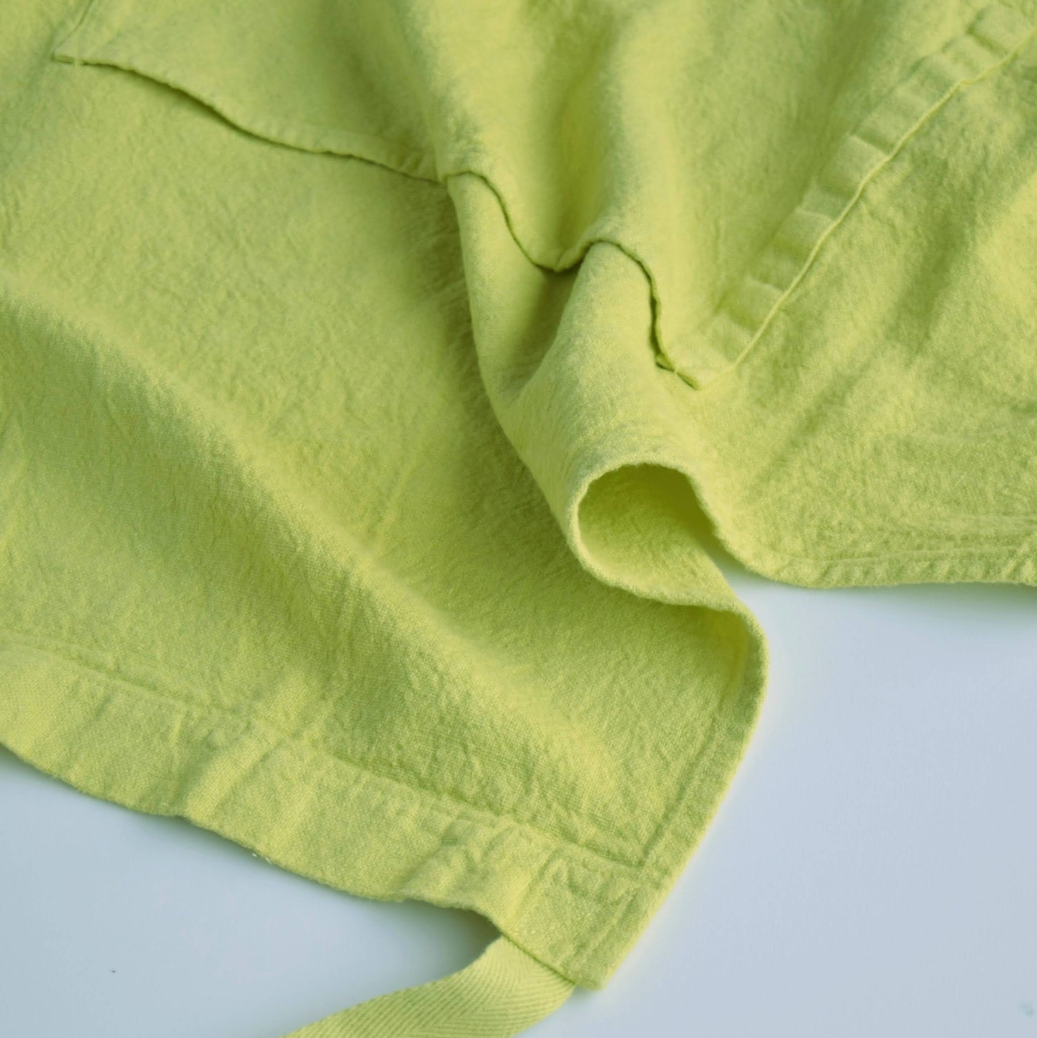 フレンチリネン エプロン フランス製 シャベルエディション charveteditions 黄色 yuzu