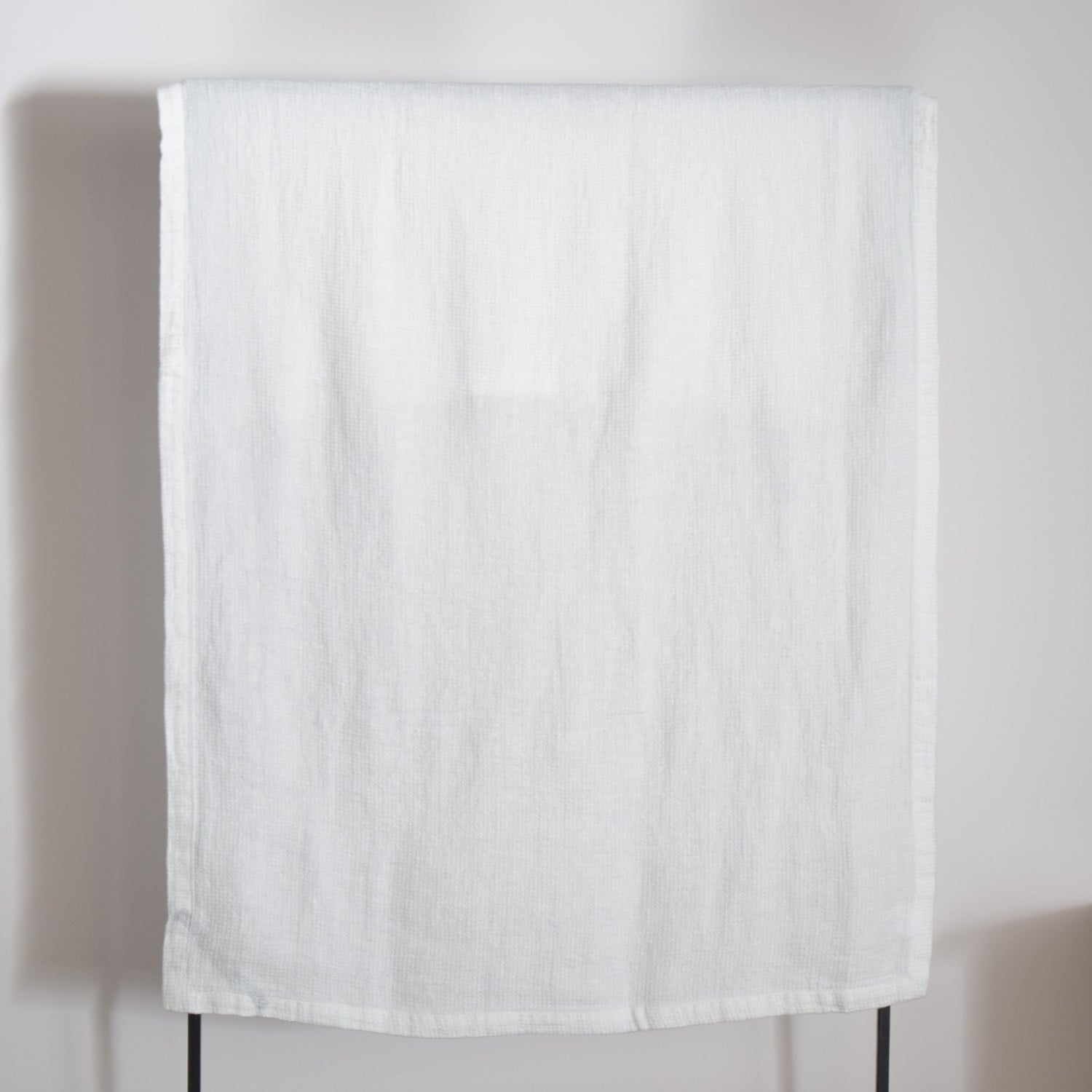 バスタオル フレンチリネン ワッフル生地 フランス製 白