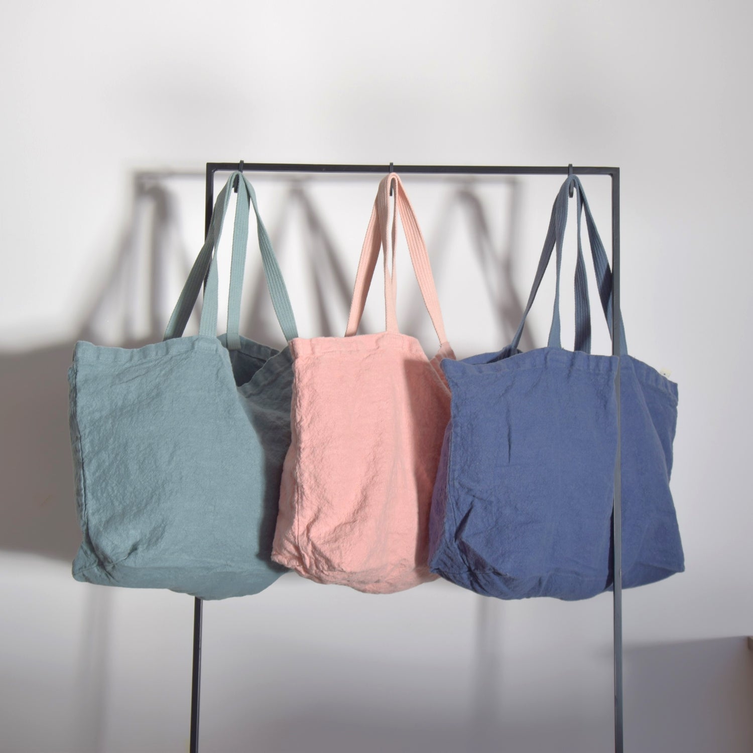 トートバッグ リネンバッグ フランス製 フレンチリネントートバッグ フレンチリネン CHARVET EDITIONS シャルべエディション グレーグリーン 青銅色 緑色 ピンク ロースピンク