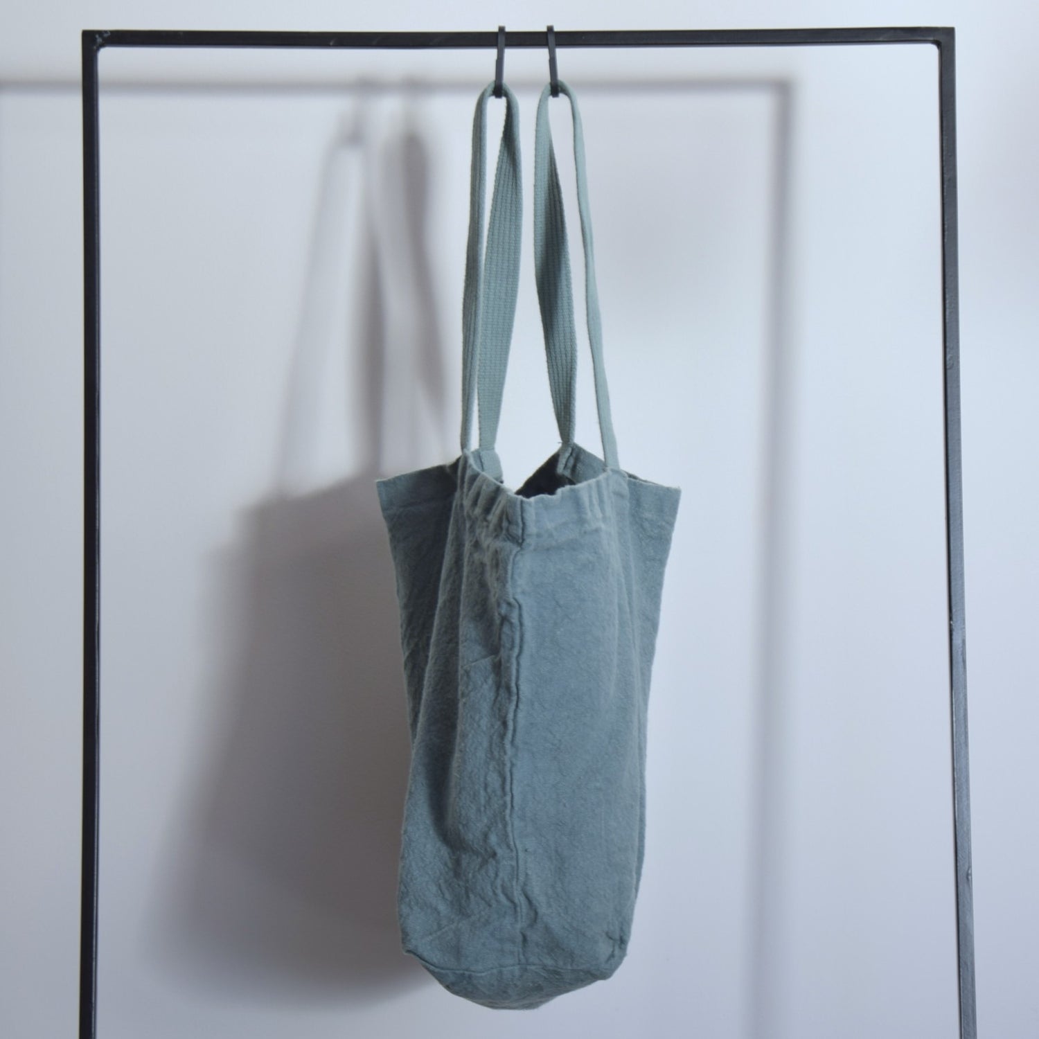 リネンバッグ DOUDOU グレーグリーン