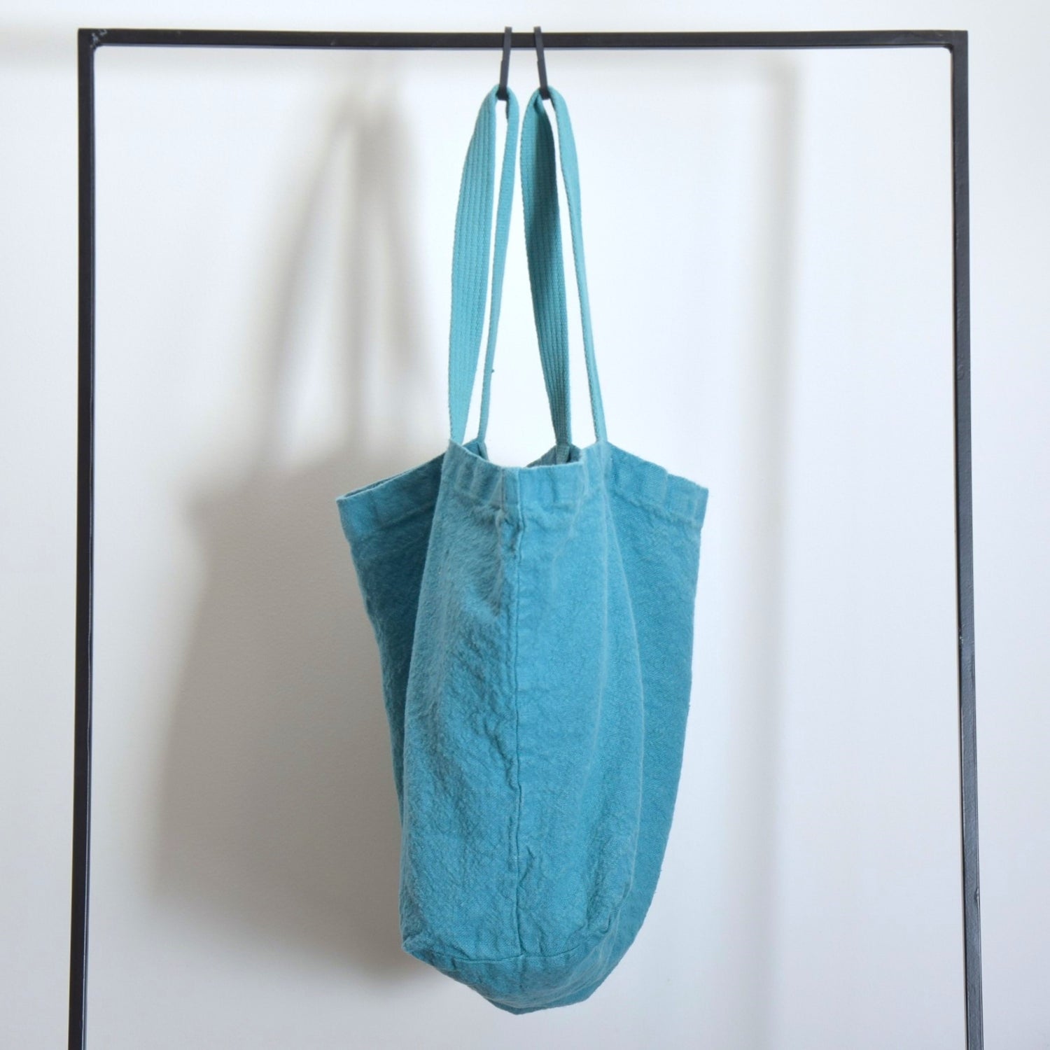 トートバッグ リネンバッグ フレンチリネン フランス製 ブルー