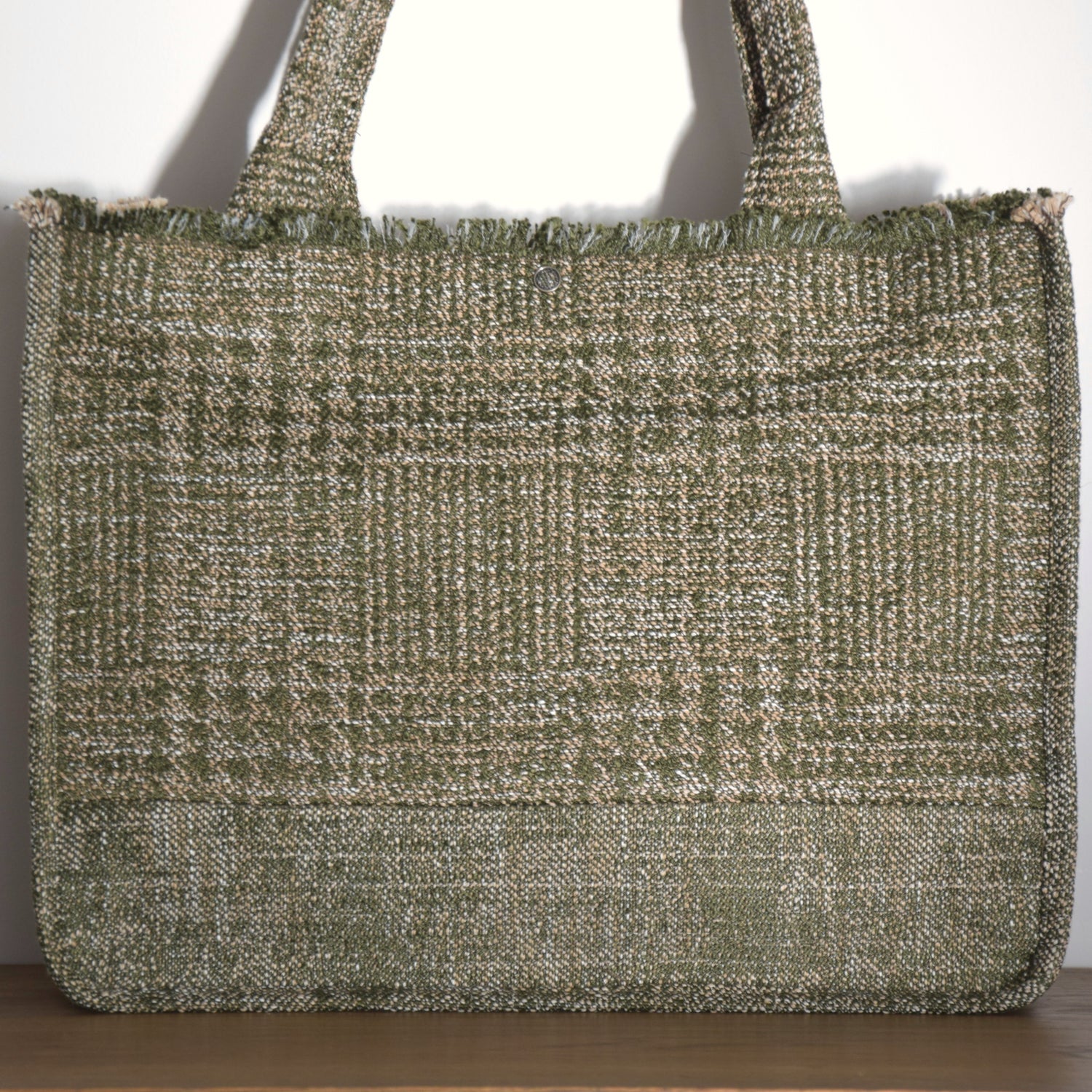 バッグ 布バッグ ジャカード フランス製 グリーン