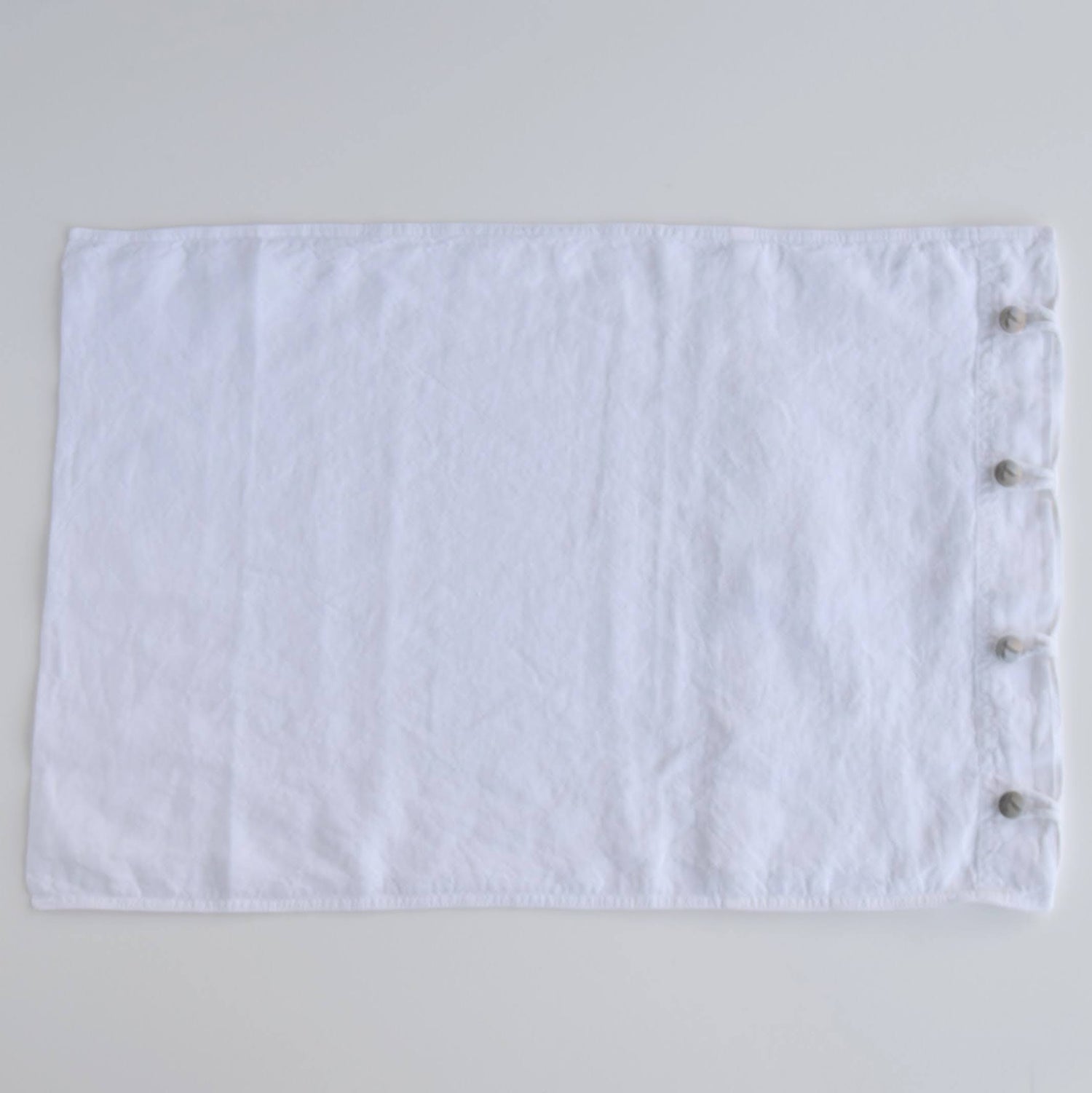 クッションカバー フランス製 フレンチリネン 白色 アイボリー