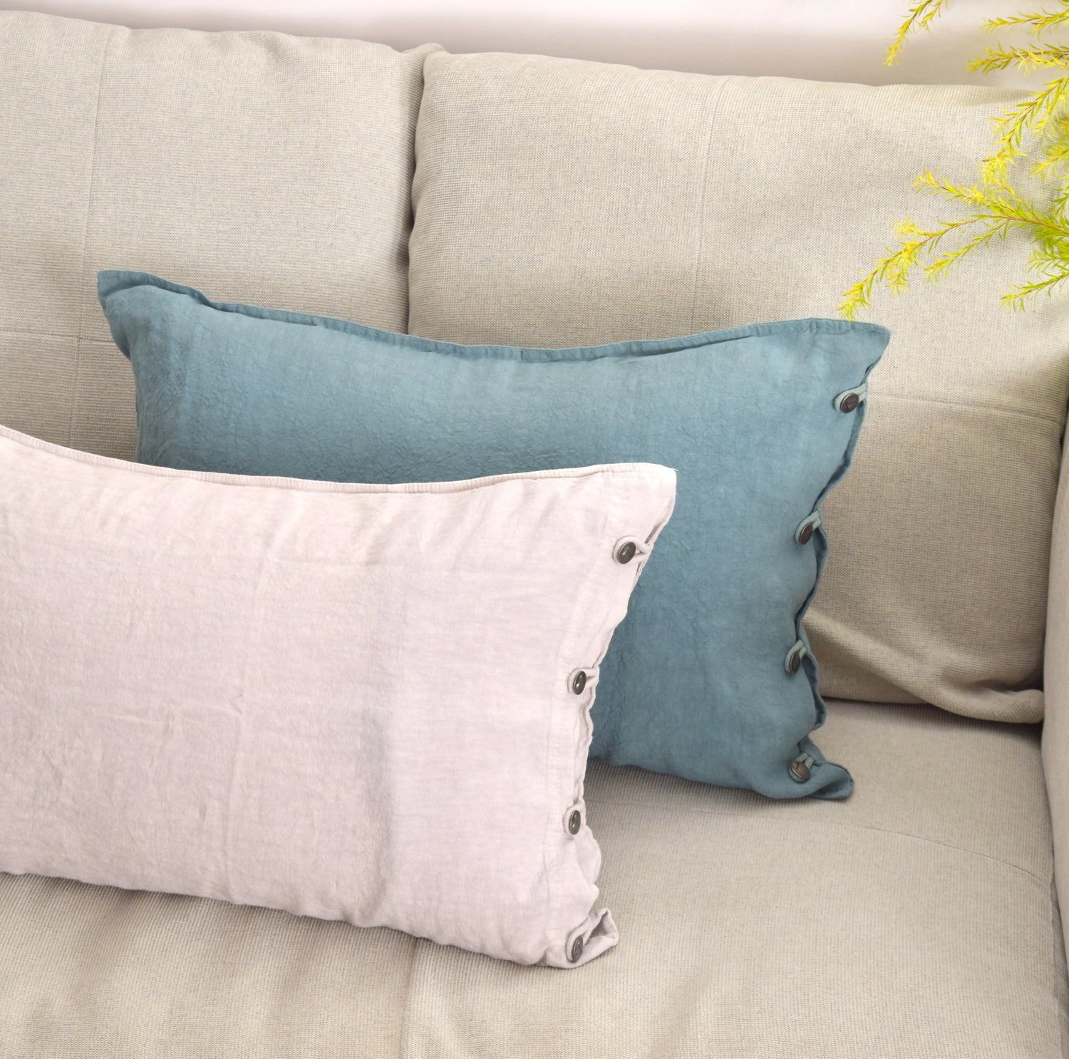 LISSOY クッションカバー・ピロケース Beige Rose