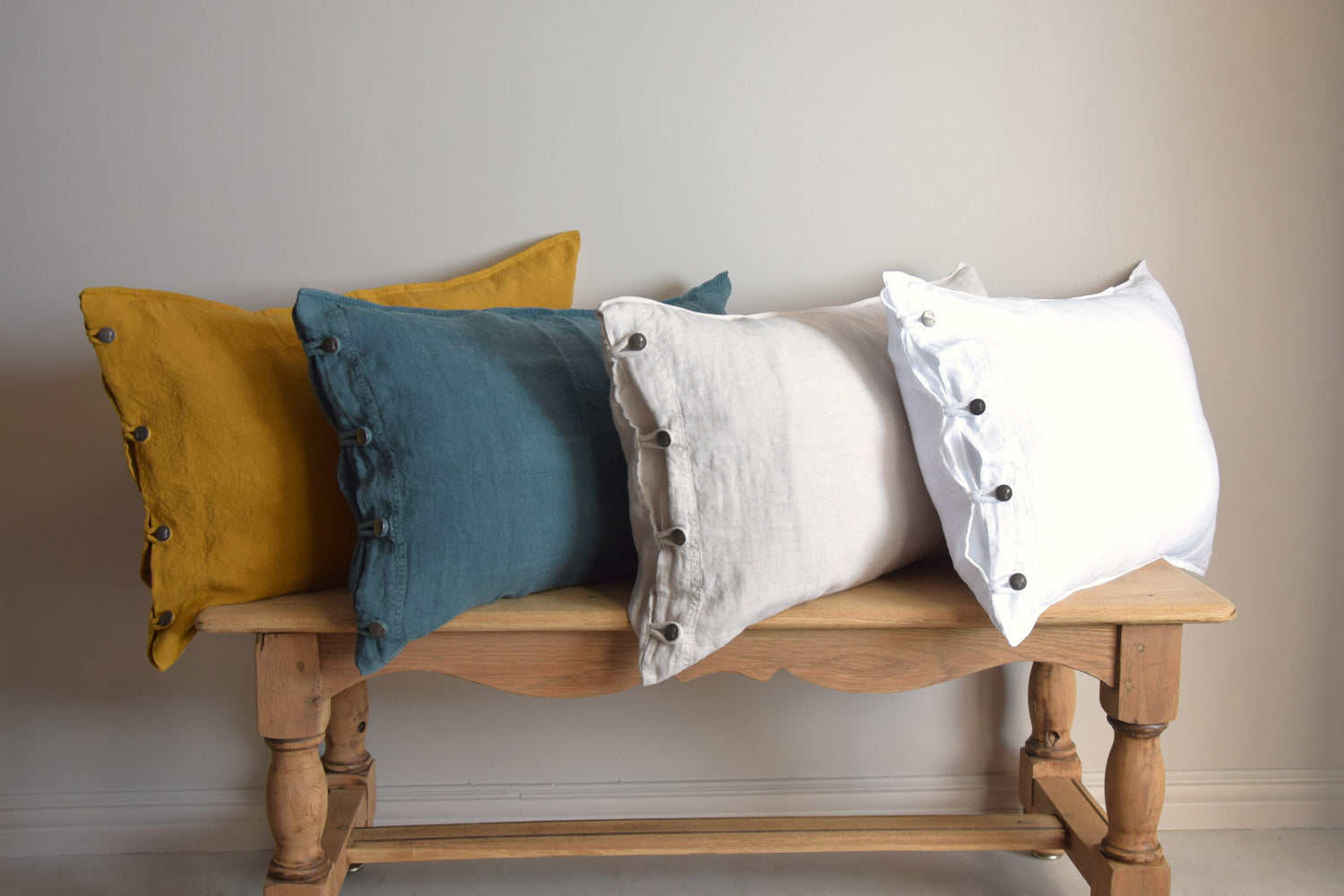 LISSOY クッションカバー・ピロケース Ivoire