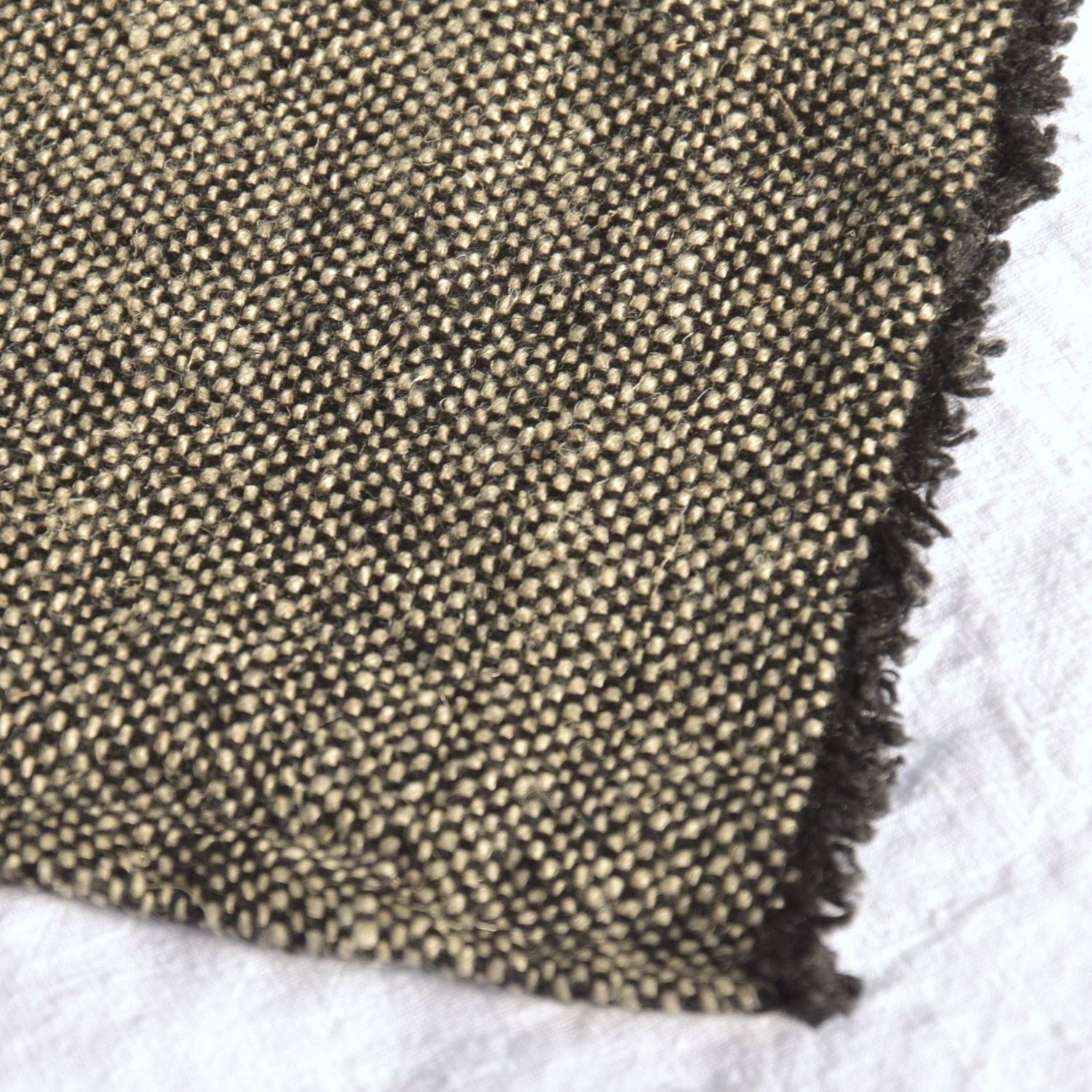 リネン プレイスマット ランチョンマット フレンチリネン シャンブレー 黒 EU製 ヨーロッパ製