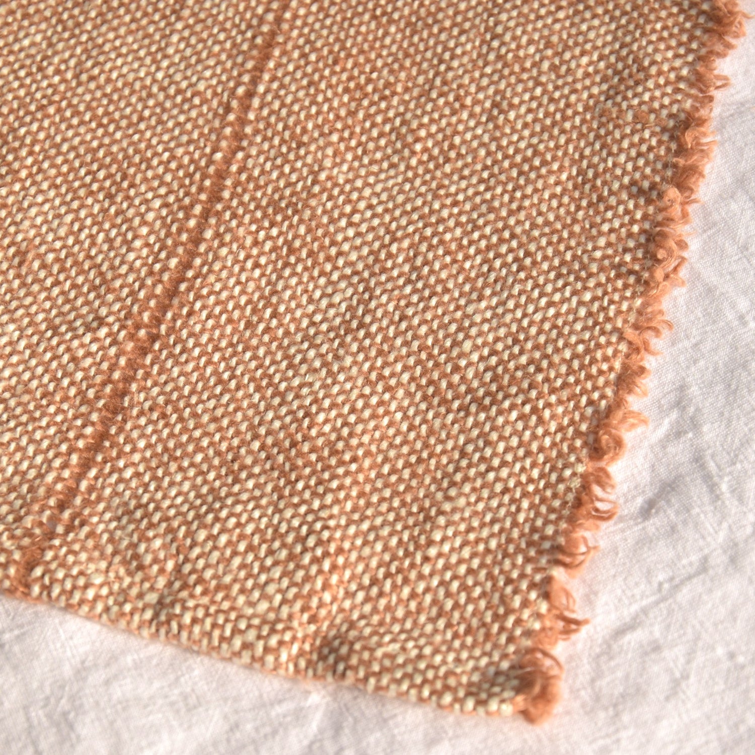 リネン プレイスマット ランチョンマット フレンチリネン シャンブレー ナチュラル色 EU製 ヨーロッパ製