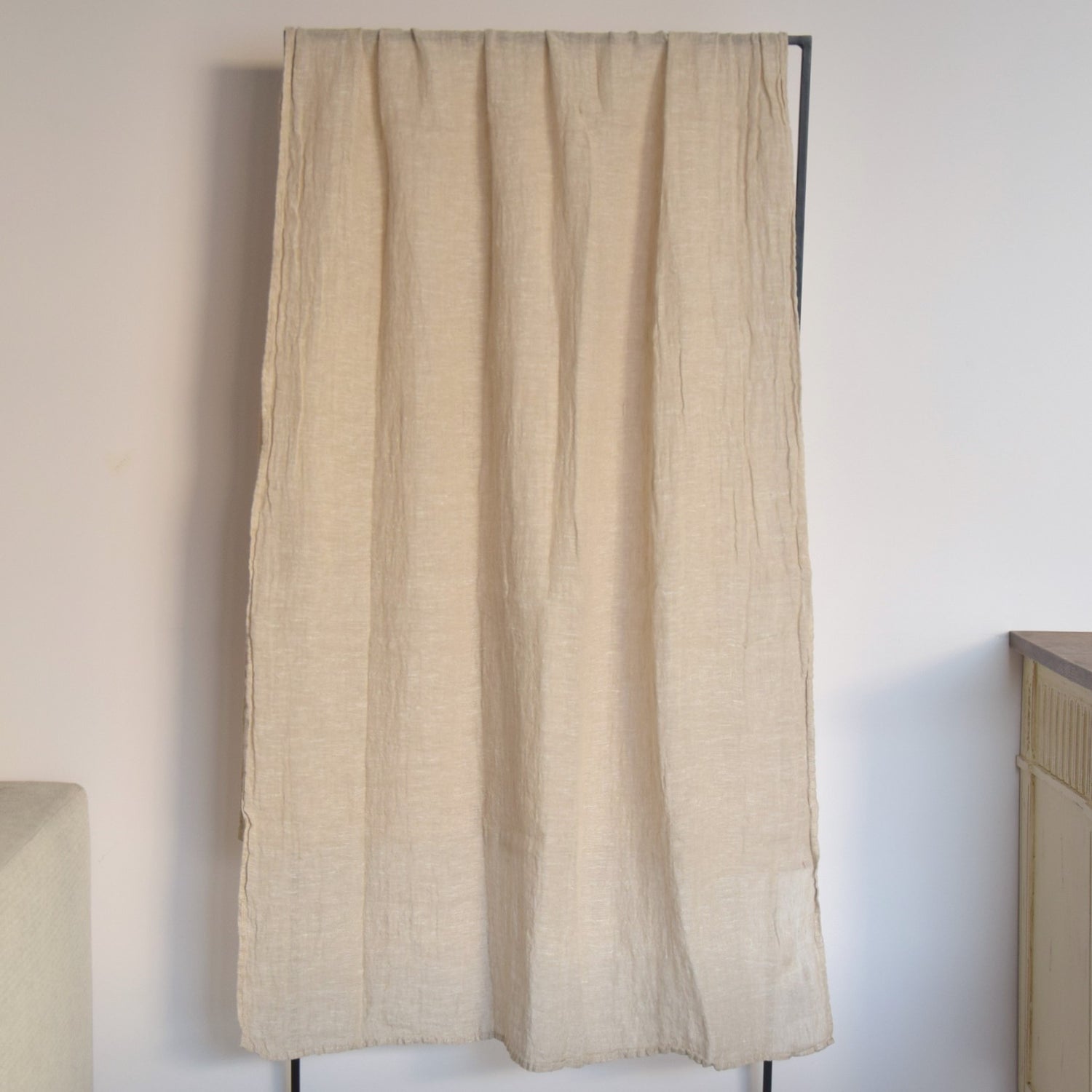 ストール リネンストール リネン ヨーロッパ産 ベージュ ナチュラル色