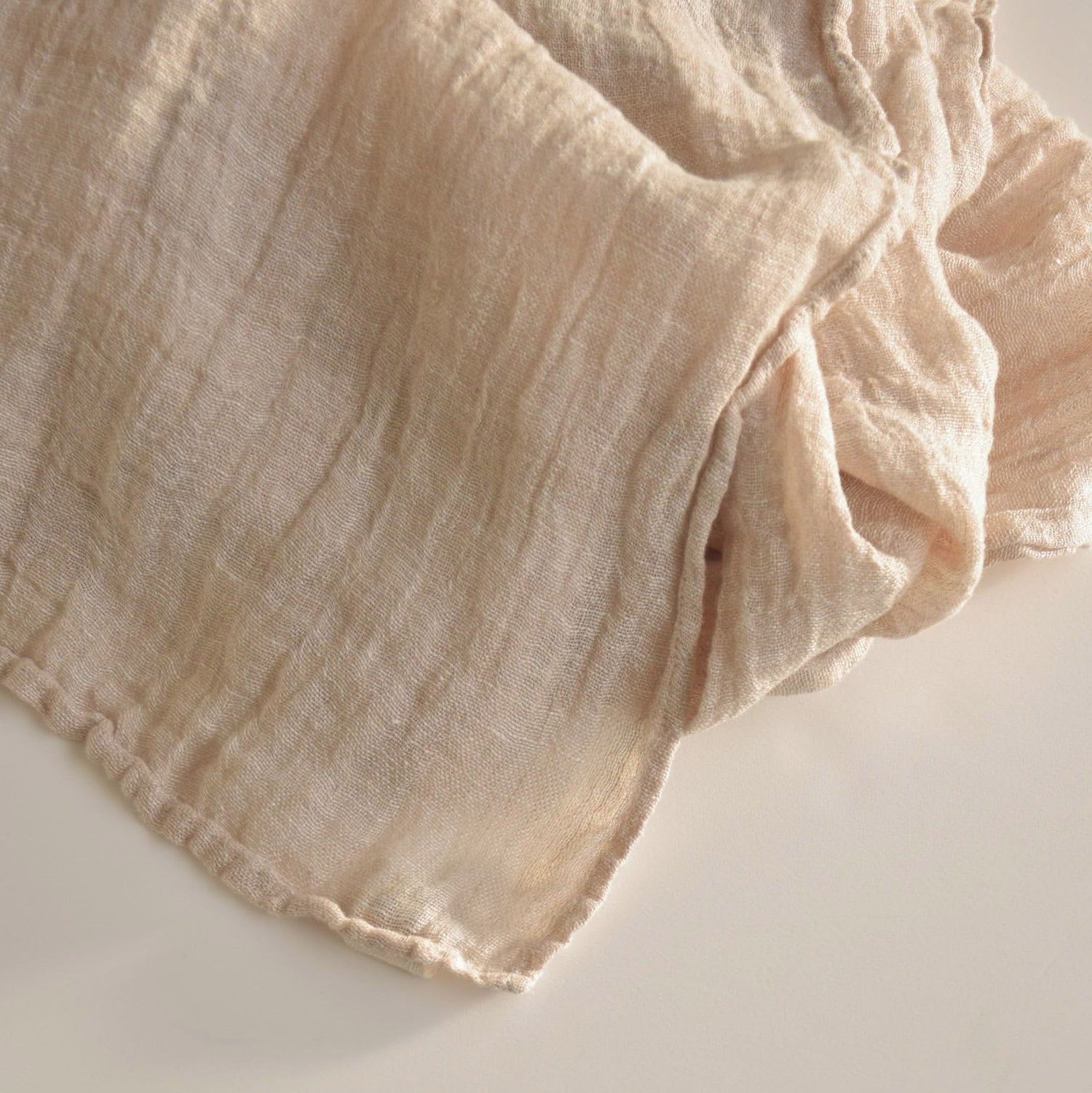 ストールLサイズ 2色糸 NATUREL ECRU