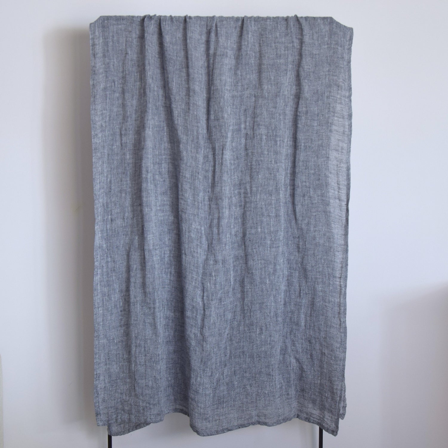 ストールLサイズ 2色糸 INDIGO ECRU