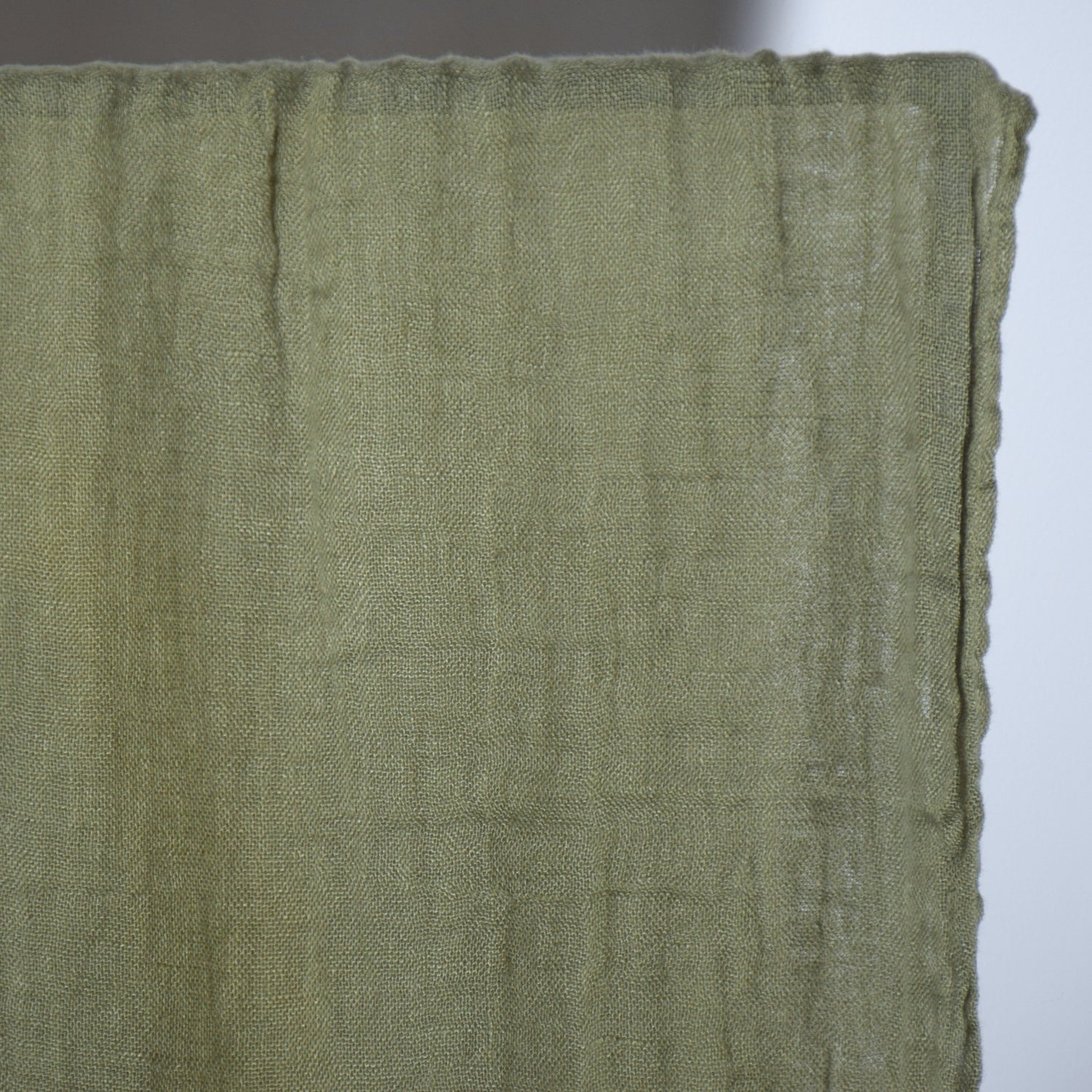 ストール マフラー フレンチリネン ハーモニーブルー リネン グリーン