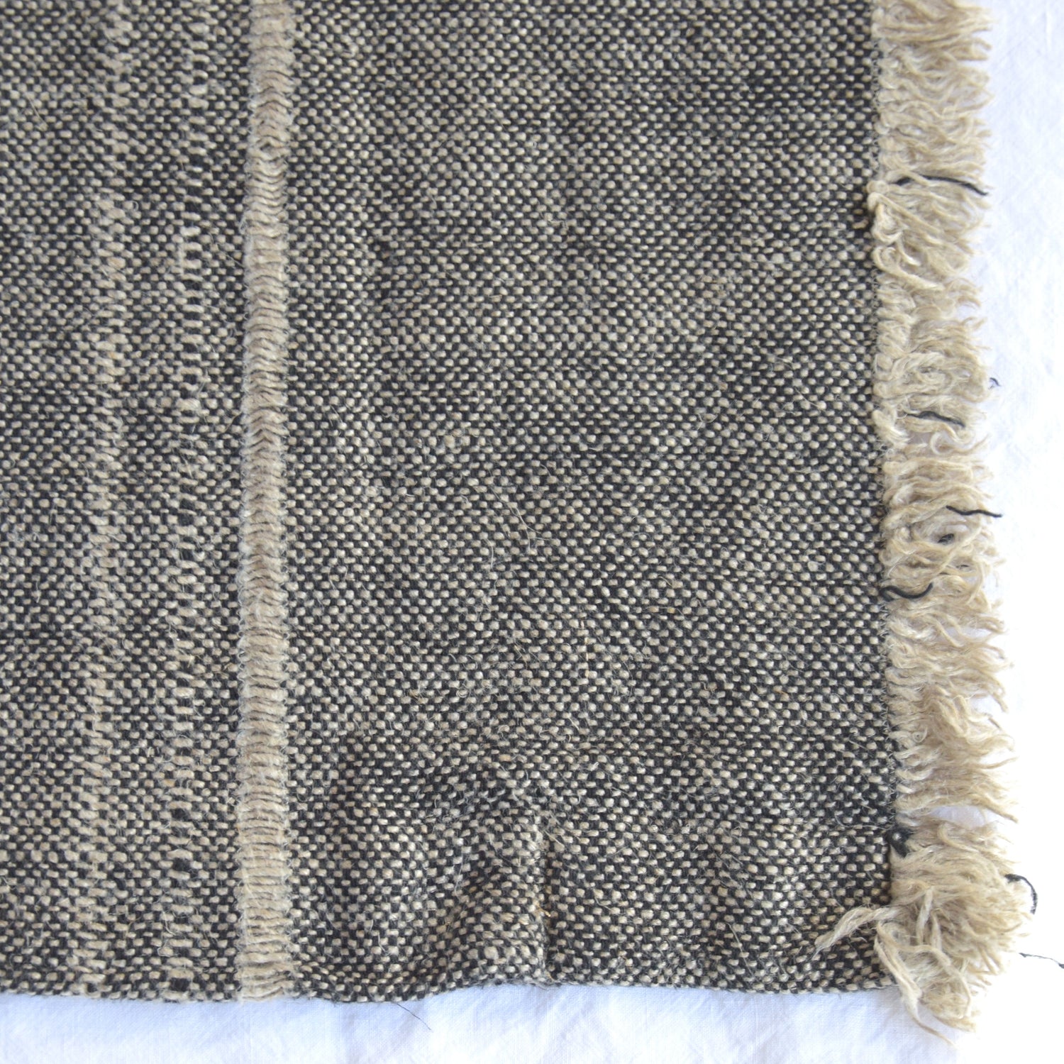 リネン クッションカバー フレンチリネン シャンブレー 黒色 EU製 ヨーロッパ製