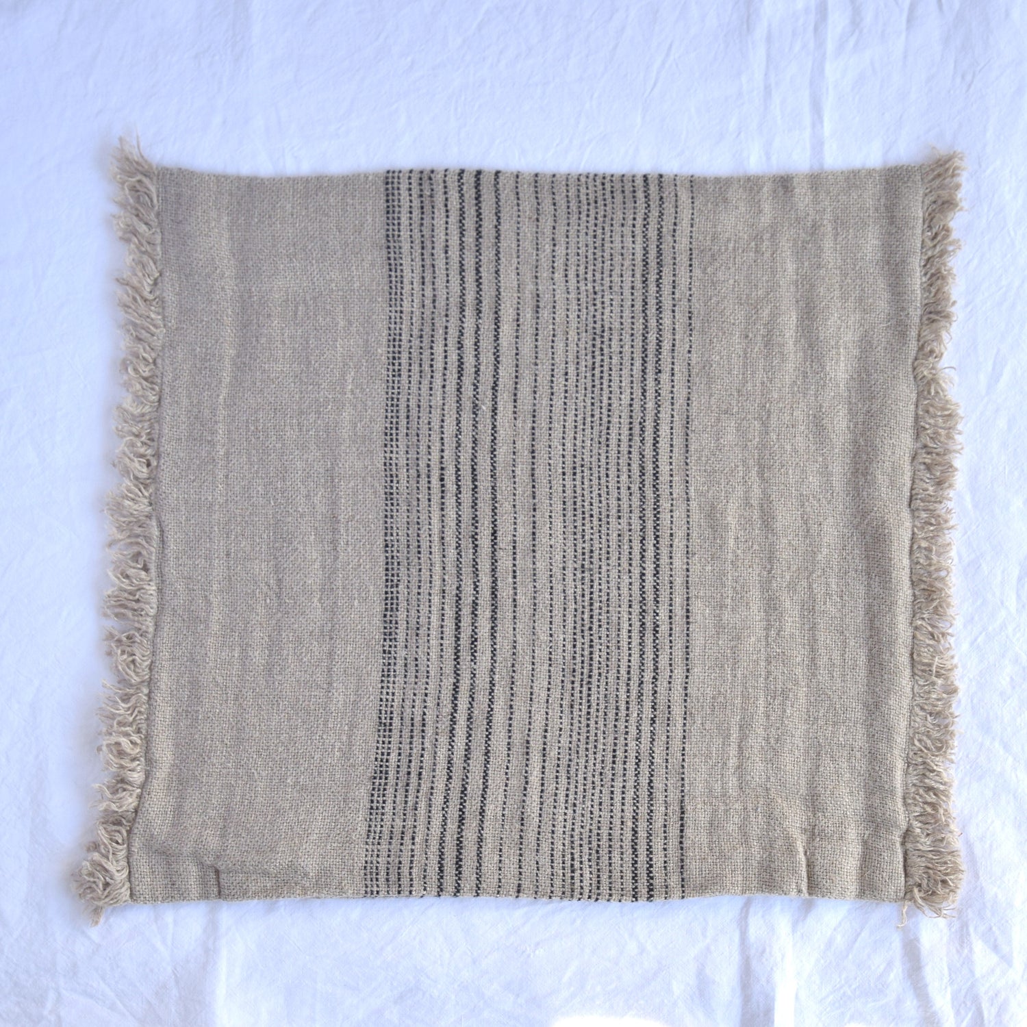 リネン クッションカバー フレンチリネン シャンブレー ナチュラル色 EU製 ヨーロッパ製