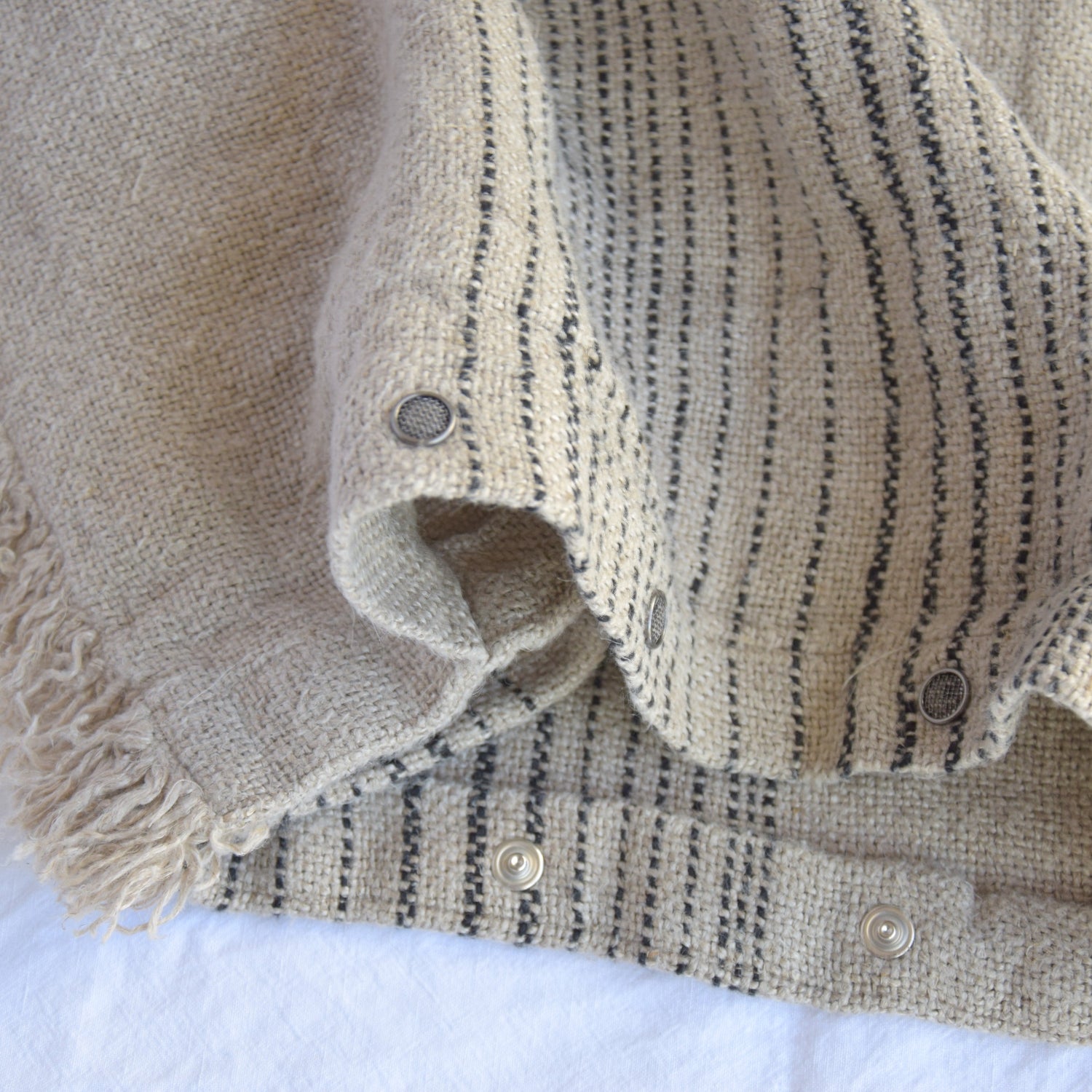 リネン クッションカバー フレンチリネン シャンブレー ナチュラル色 EU製 ヨーロッパ製