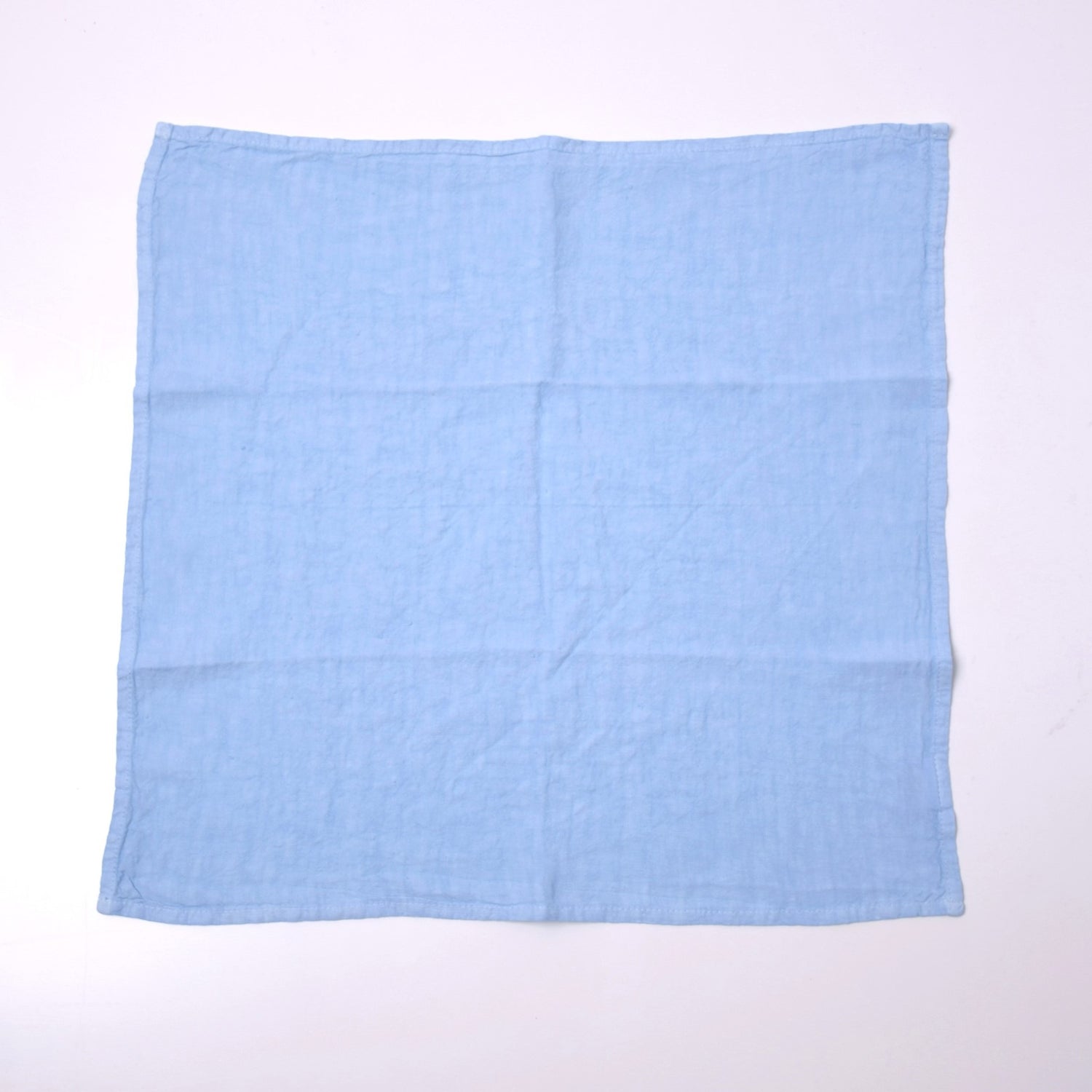 ナプキン ハンカチ 麻 リネン フレンチリネン フランス製 青 水色 ブルー