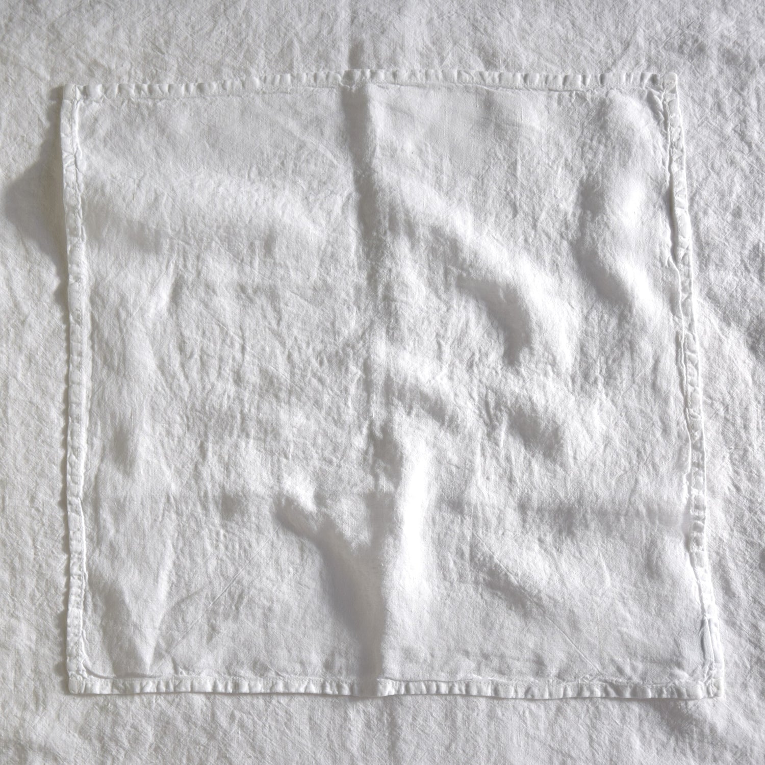 ナプキン 白 フレンチリネン フランス製 麻100%