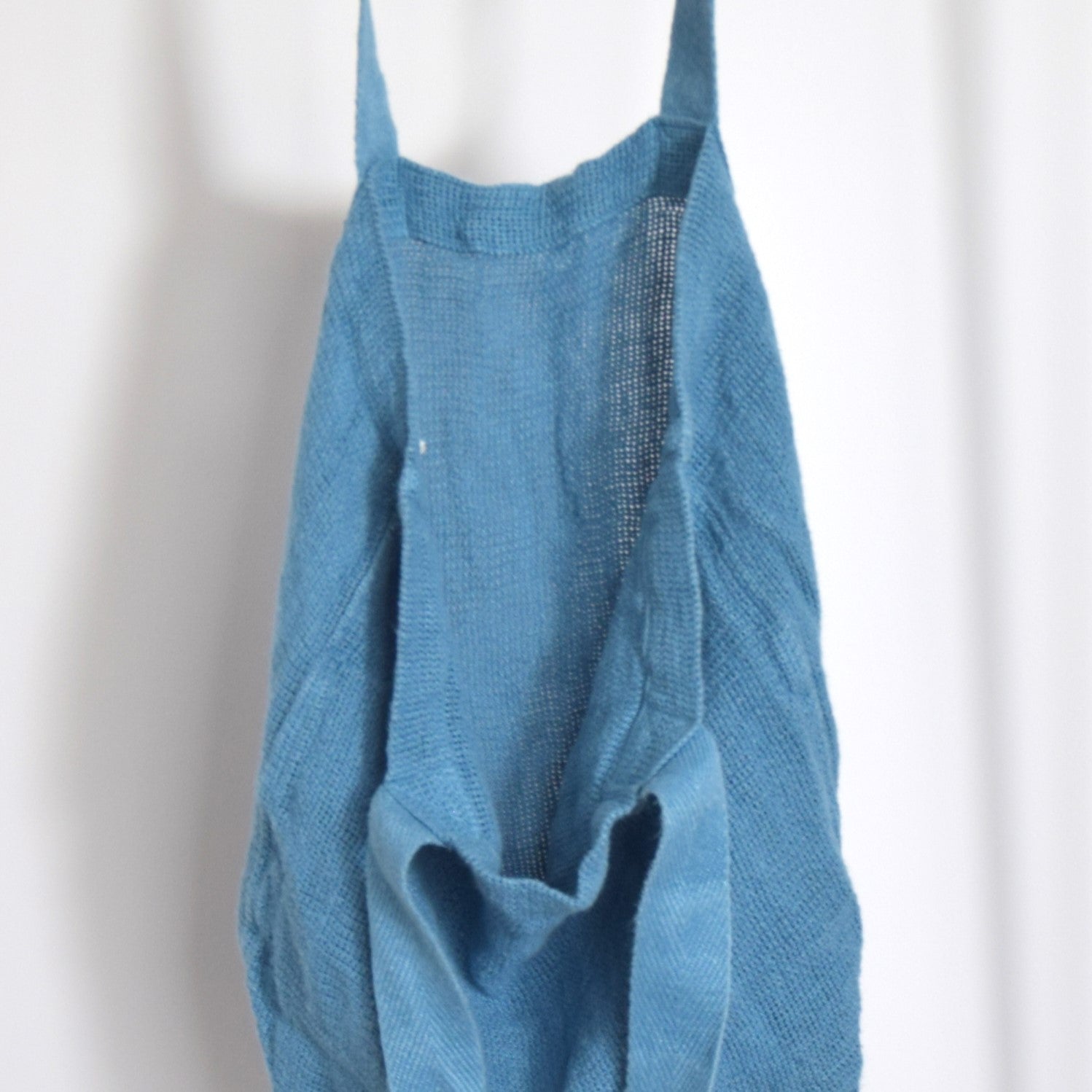 トートバッグ リネンバッグ フランス製 フレンチリネン CHARVET EDITIONS シャルべエディション ブルー メッシュ