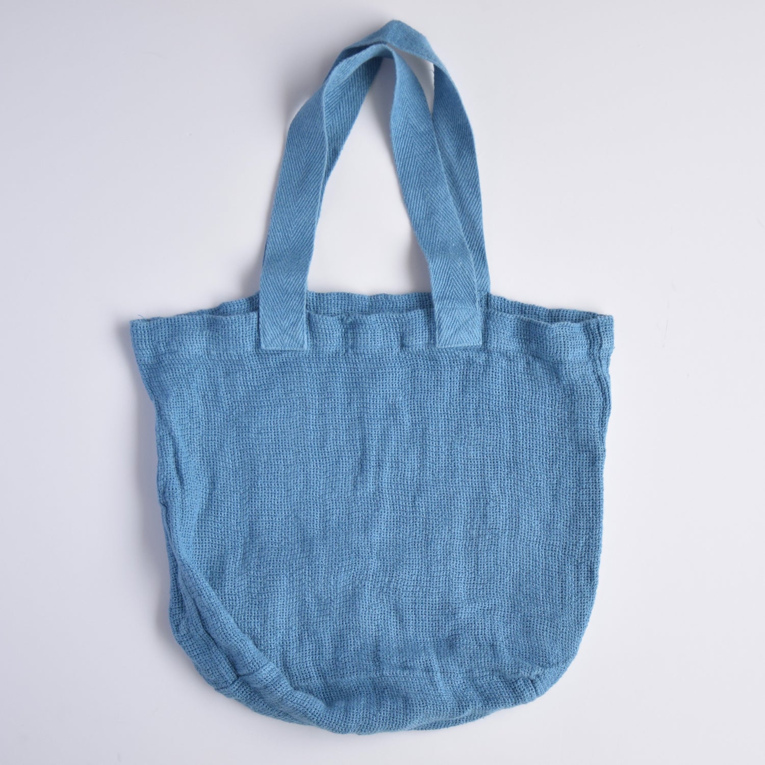 トートバッグ リネンバッグ フランス製 フレンチリネン CHARVET EDITIONS シャルべエディション ブルー メッシュ