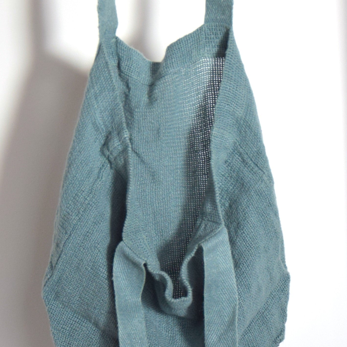 トートバッグ リネンバッグ フランス製 フレンチリネン CHARVET EDITIONS シャルべエディション ブルーグレー ブルー メッシュ