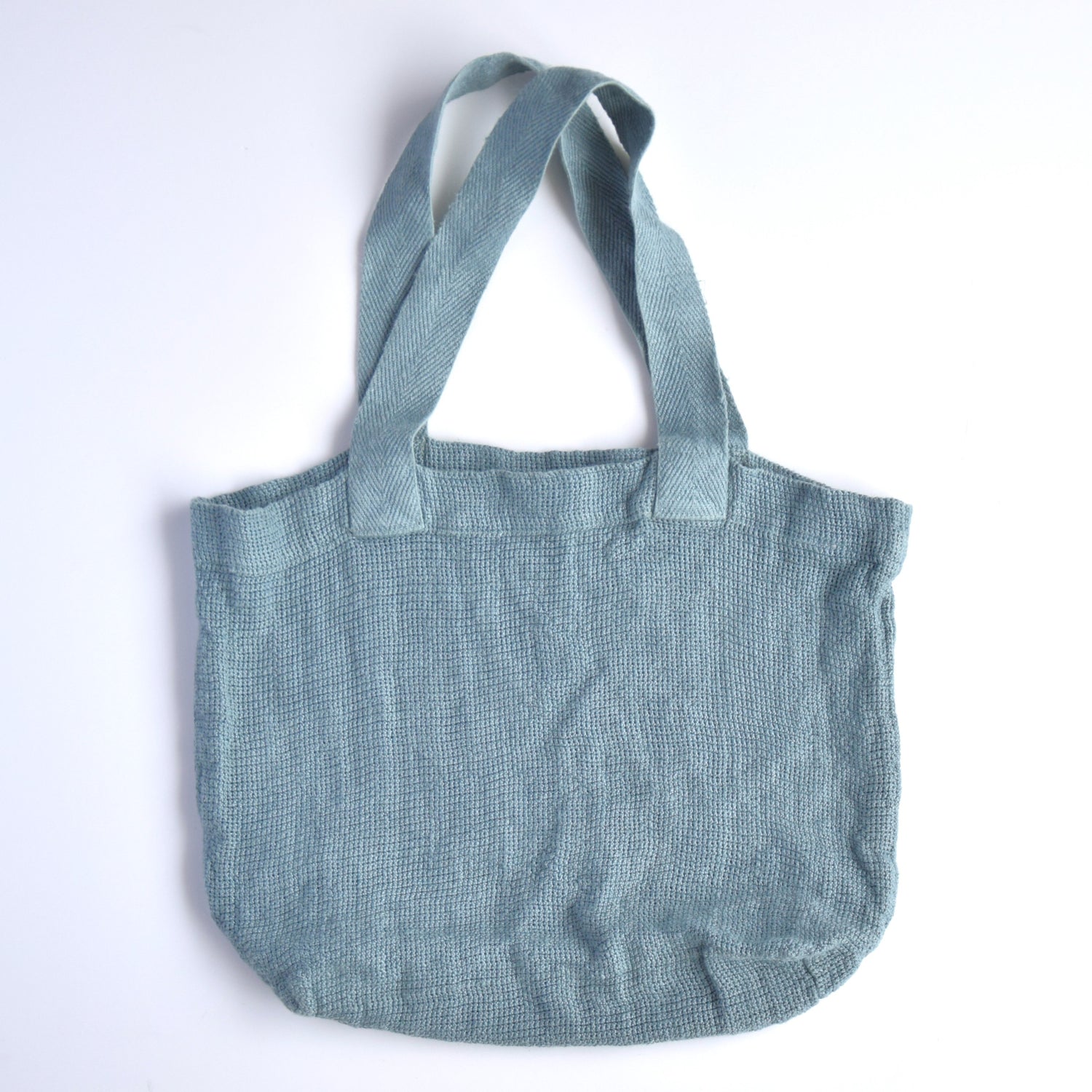 トートバッグ リネンバッグ フランス製 フレンチリネン CHARVET EDITIONS シャルべエディション ブルーグレー ブルー メッシュ