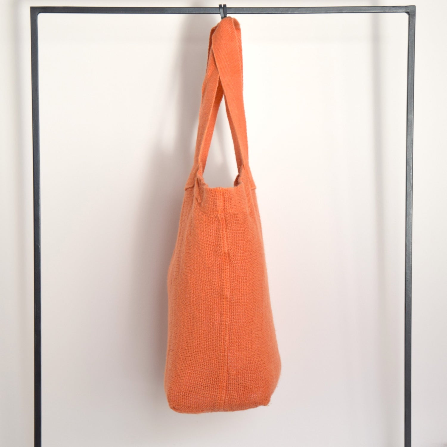 トートバッグ リネンバッグ フランス製 フレンチリネン CHARVET EDITIONS シャルべエディション キャロット オレンジ色 メッシュ