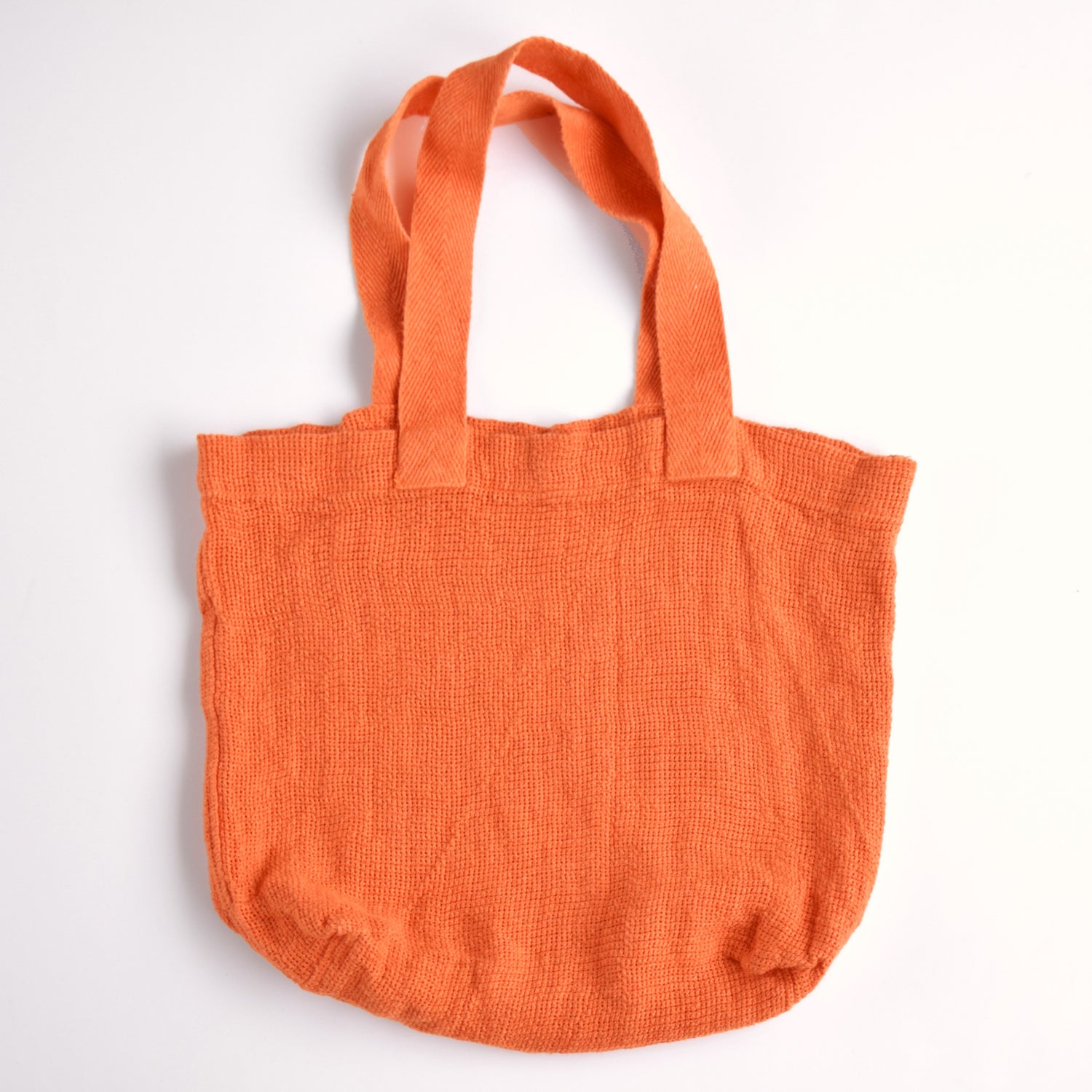 トートバッグ リネンバッグ フランス製 フレンチリネン CHARVET EDITIONS シャルべエディション キャロット オレンジ色 メッシュ