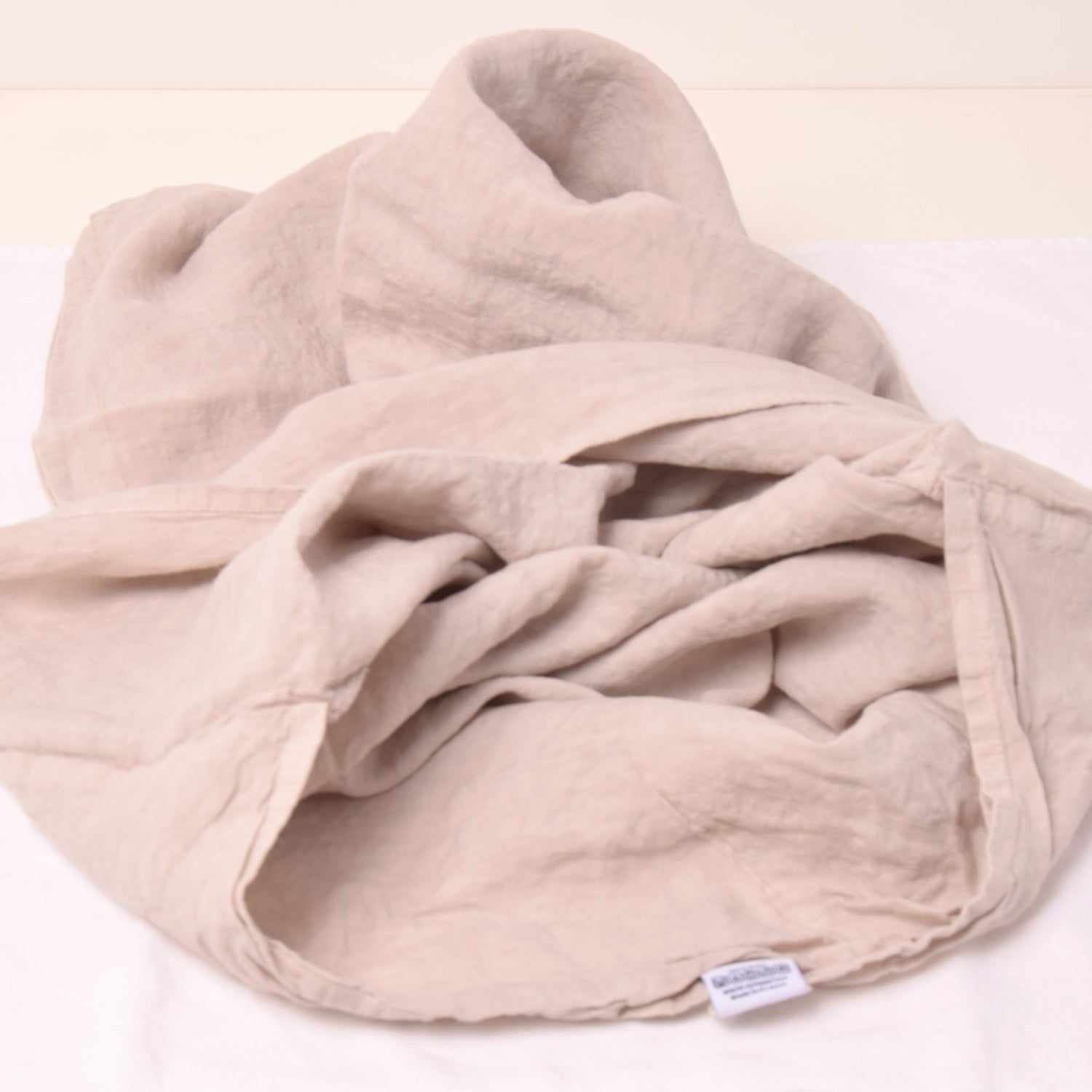 まくらカバー ピロカバー ピロケース 麻 リネン フレンチリネン フランス製 ベッドリネン ベージュ グレージュ ナチュラル色