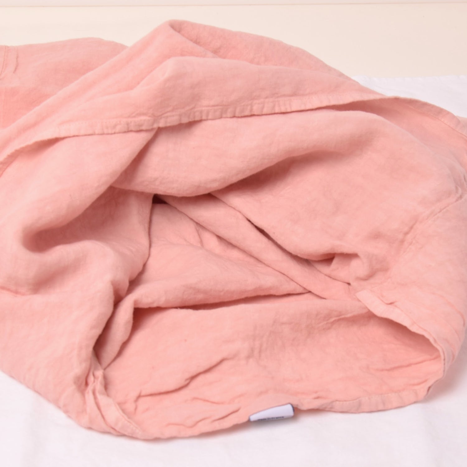 まくらカバー ピロカバー ピロケース 麻 リネン フレンチリネン フランス製 ベッドリネン ピンク