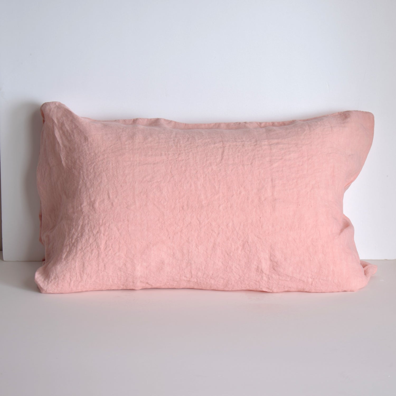 まくらカバー ピロカバー ピロケース 麻 リネン フレンチリネン フランス製 ベッドリネン ピンク