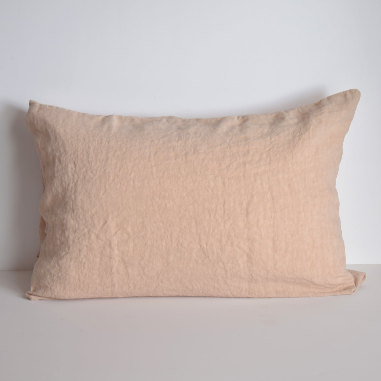 まくらカバー ピロカバー ピロケース 麻 リネン フレンチリネン フランス製 ベッドリネン ベージュ 薄茶色 ナチュラル色