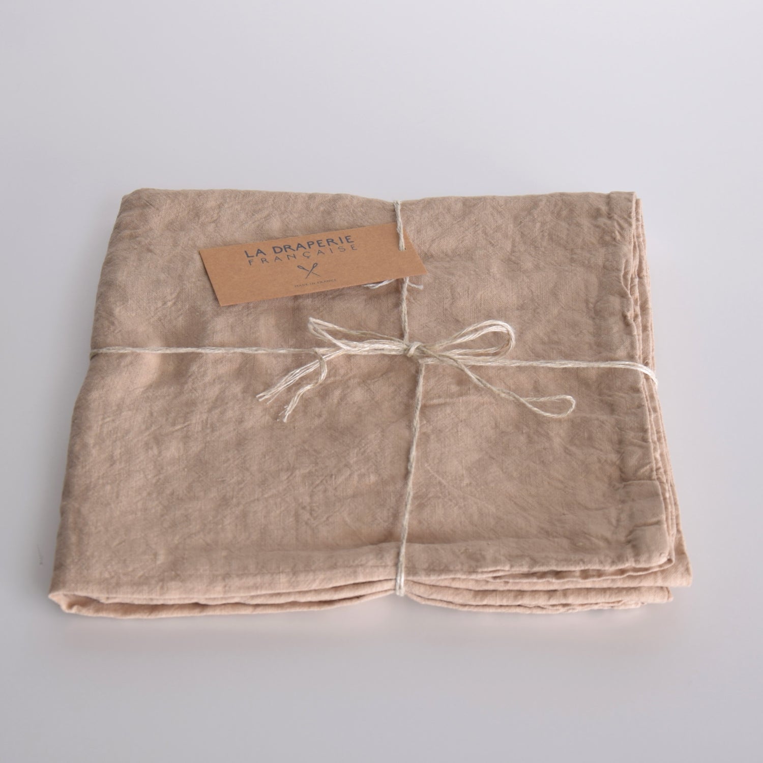 まくらカバー ピロカバー ピロケース 麻 リネン フレンチリネン フランス製 ベッドリネン ベージュ 薄茶色 ナチュラル色