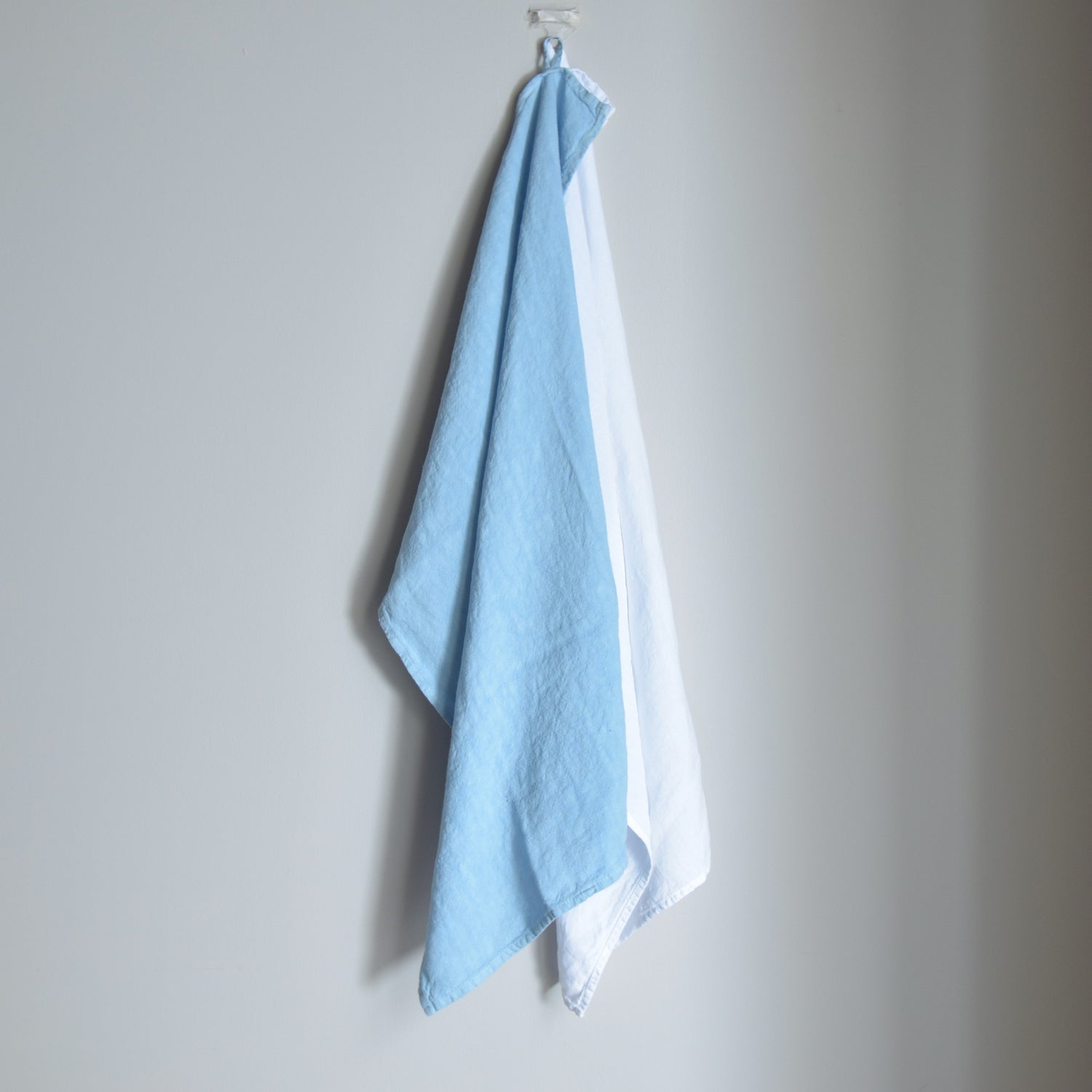 キッチンタオル トション リネンタオル フレンチリネン フランス製 水色