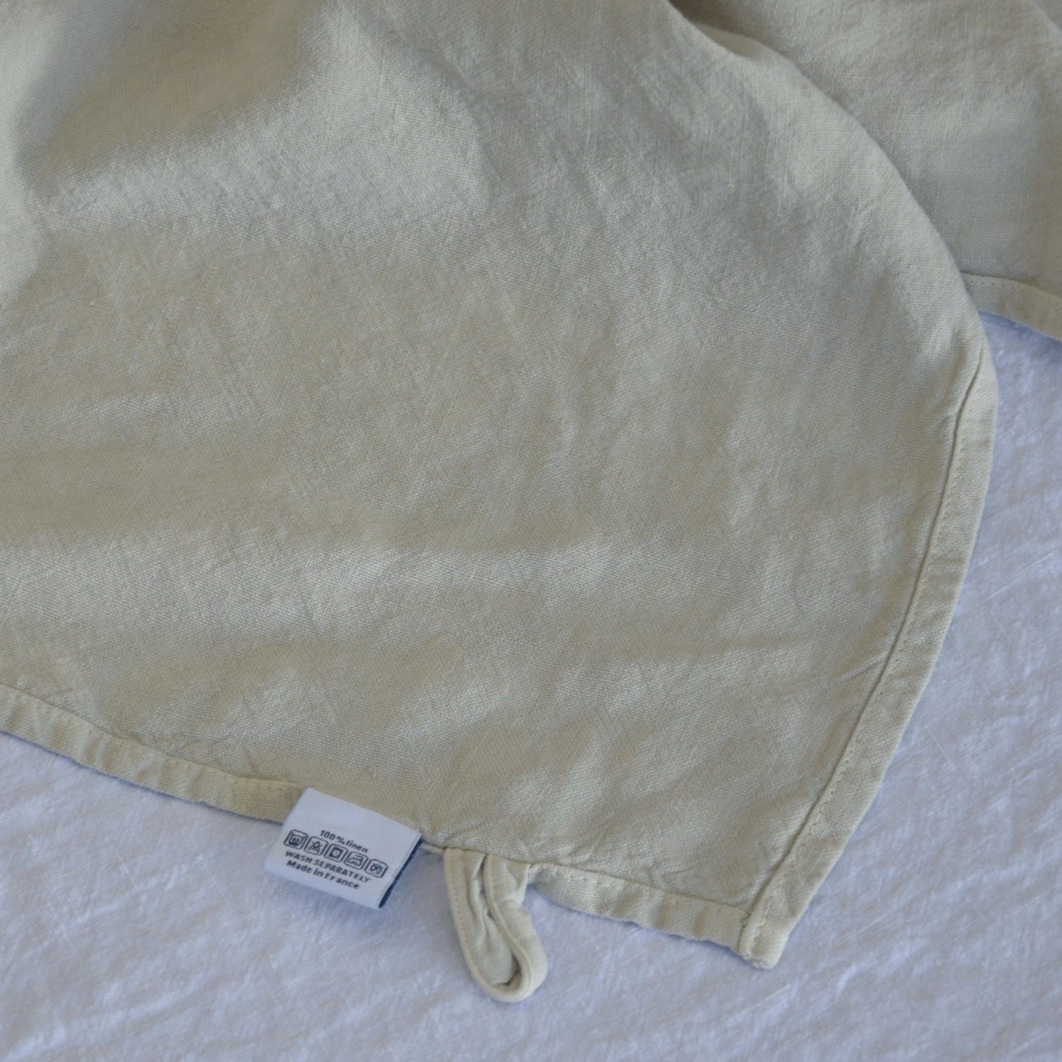 キッチンタオル トション タオル 食器ふき 麻 リネン フレンチリネン フランス製 ベージュ