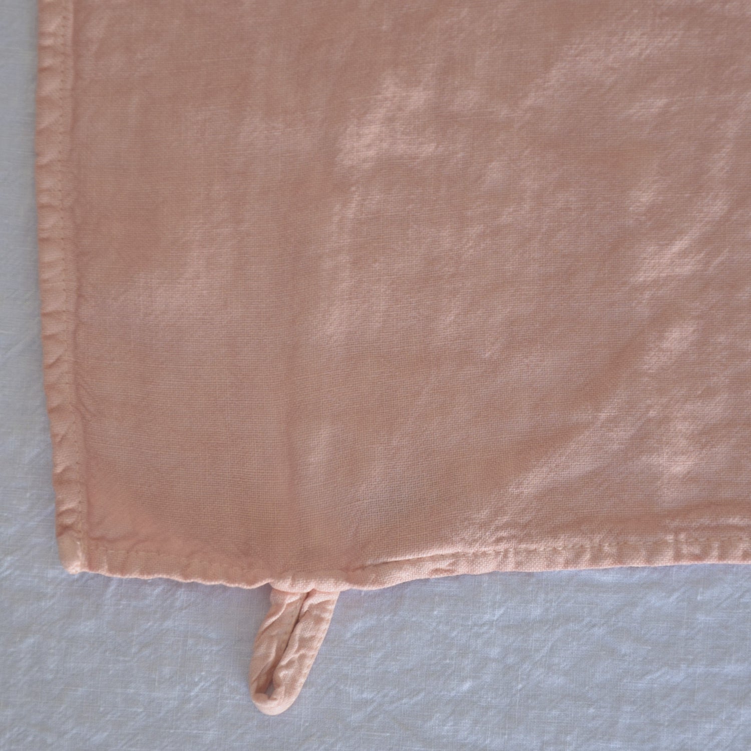 キッチンタオル トション タオル 食器ふき 麻 リネン フレンチリネン フランス製 ピンク ナチュラルピンク