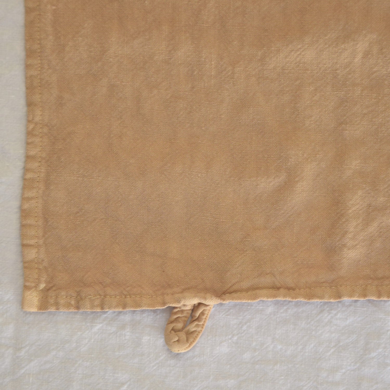 キッチンタオル トション タオル 食器ふき 麻 リネン フレンチリネン フランス製 ベージュ 薄茶色 ナチュラル色