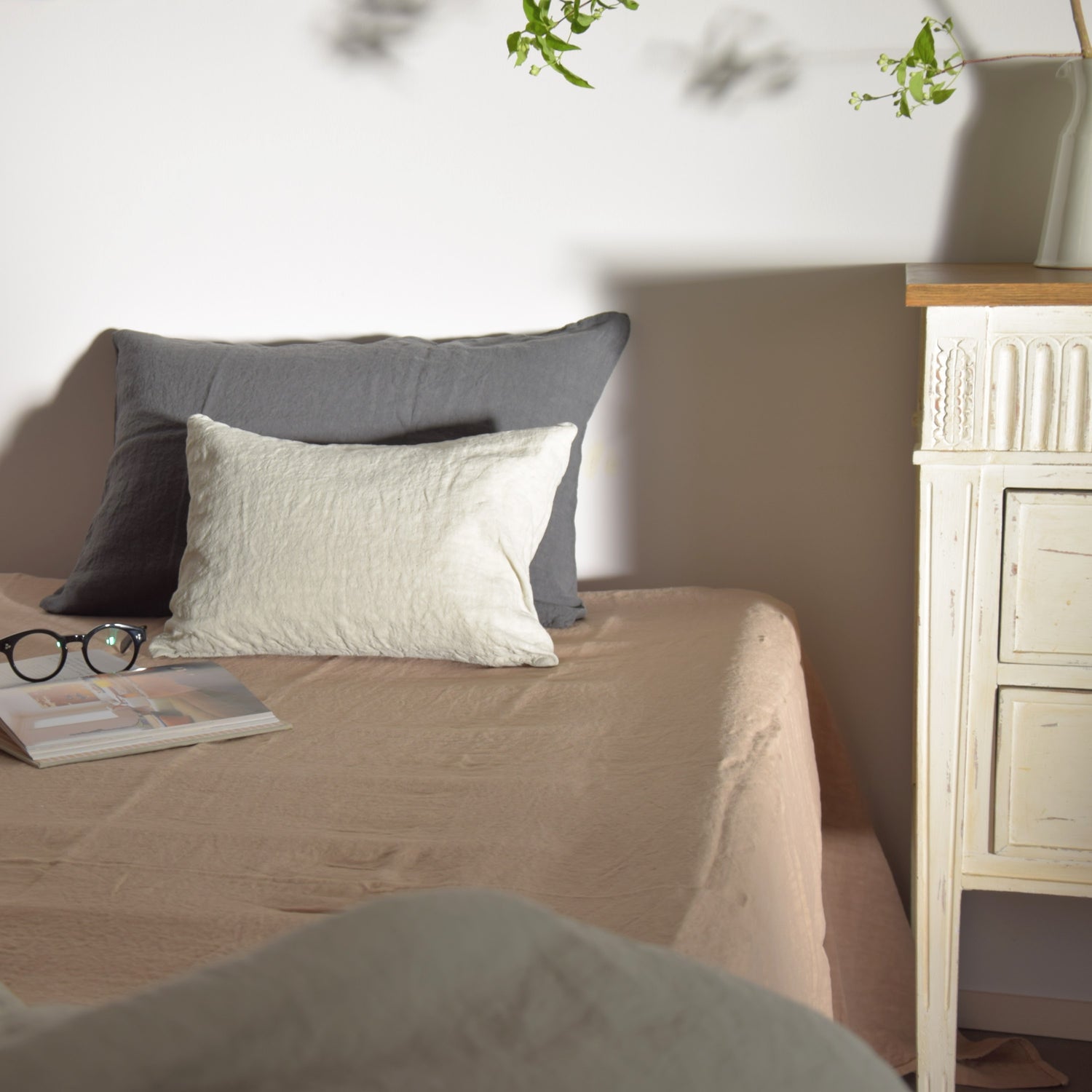 Flat sheet(フラットシーツ)- SABLE - La Draperie Francaise