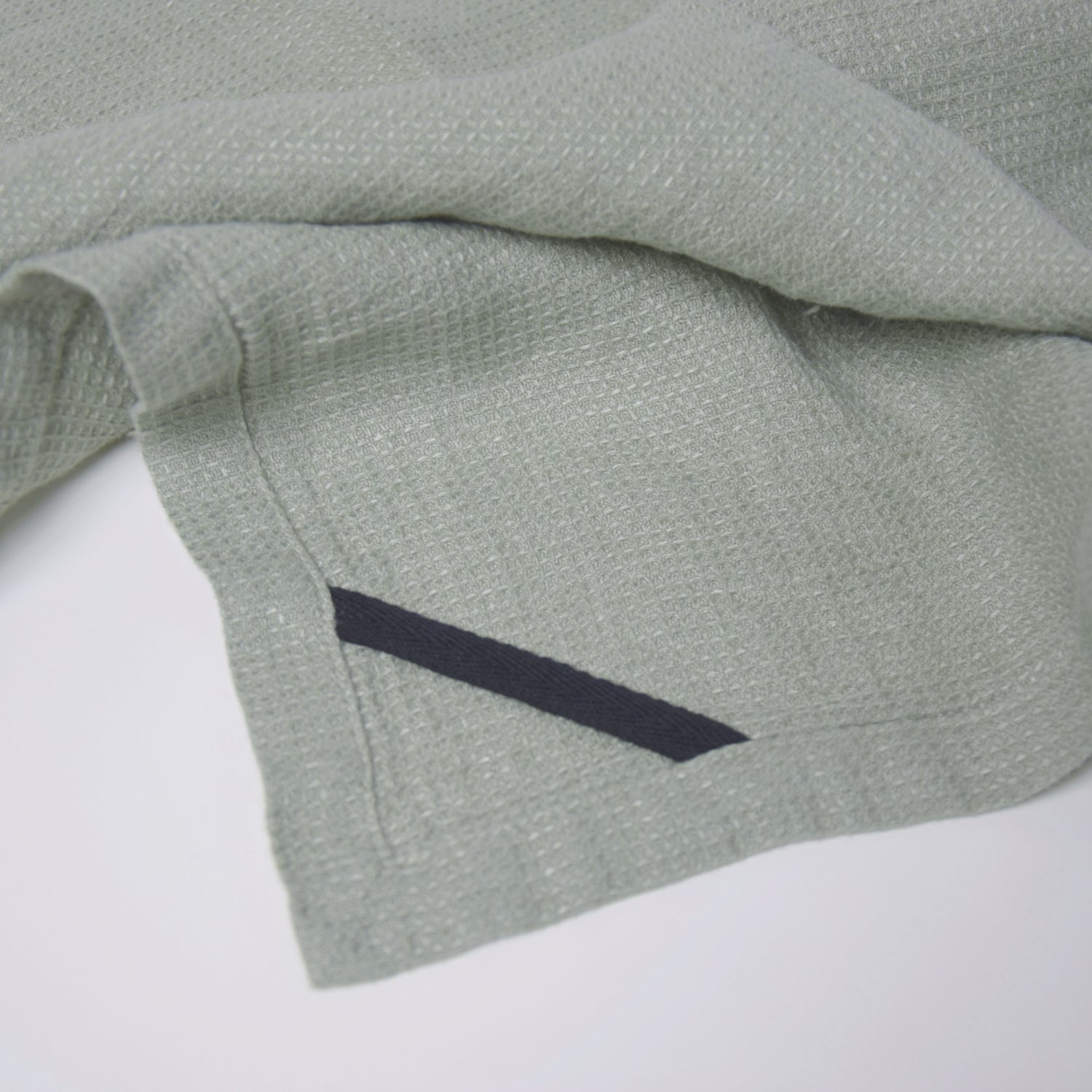 バスタオル タオル 麻 リネン フレンチリネン フランス製 ワッフル生地 ハニコム織 緑色 グリーン 薄緑 ナチュラル色