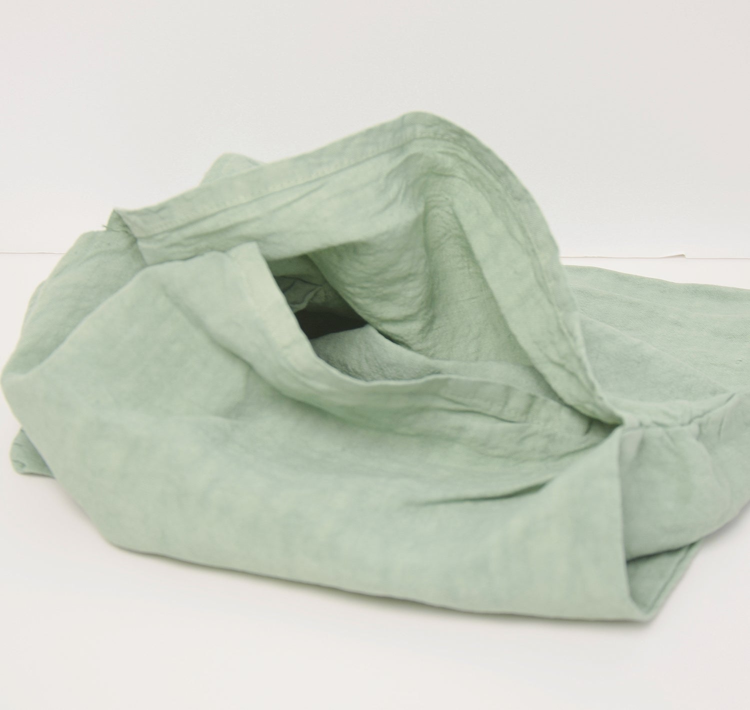 クッションカバー 麻100% フランス製 フレンチリネン ミニクッション 薄緑 ライトグリーン