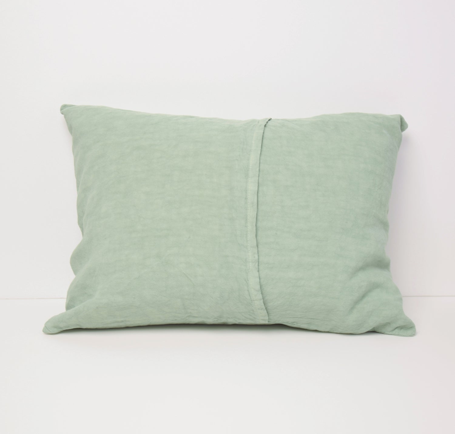 クッションカバー 麻100% フランス製 フレンチリネン ミニクッション 薄緑 ライトグリーン