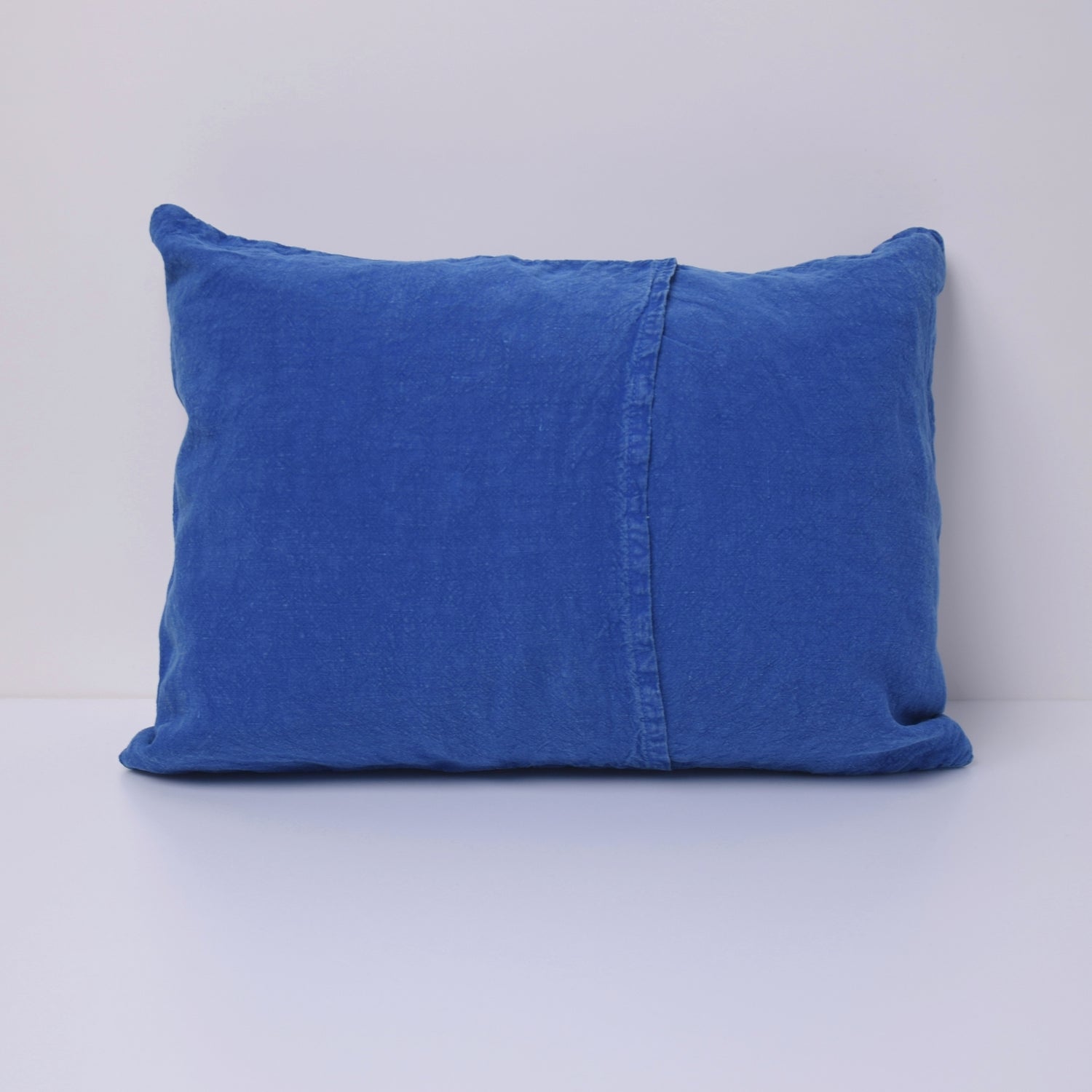 クッションカバー フランス製 フレンチリネン リネン 麻 ブルー 青 デニム ミニクッション