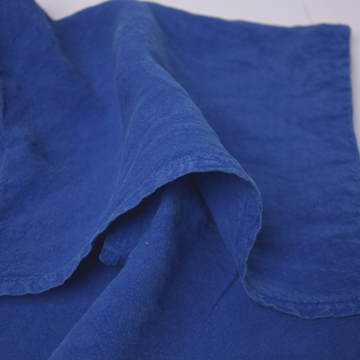 クッションカバー フランス製 フレンチリネン リネン 麻 ブルー 青 デニム ミニクッション