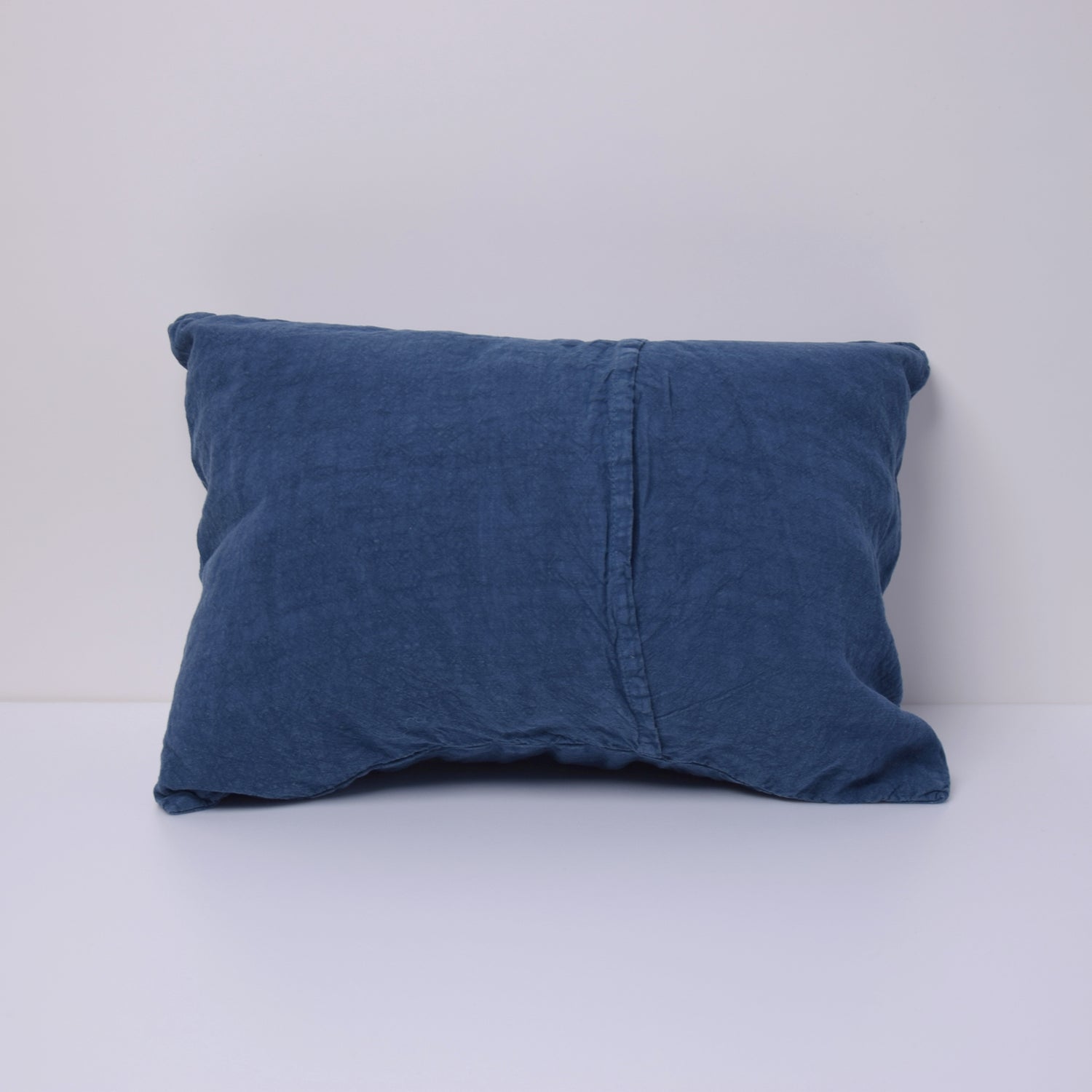 クッションカバー フランス製 フレンチリネン リネン 麻 青 ブルー 藍色 インディゴ ミニクッション