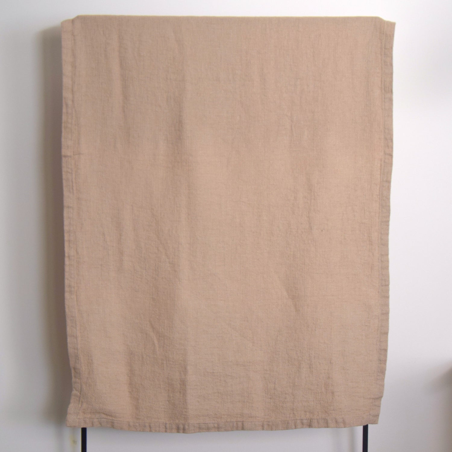 バスタオル　フレンチリネン　ワッフル生地　フランス製　ベージュ