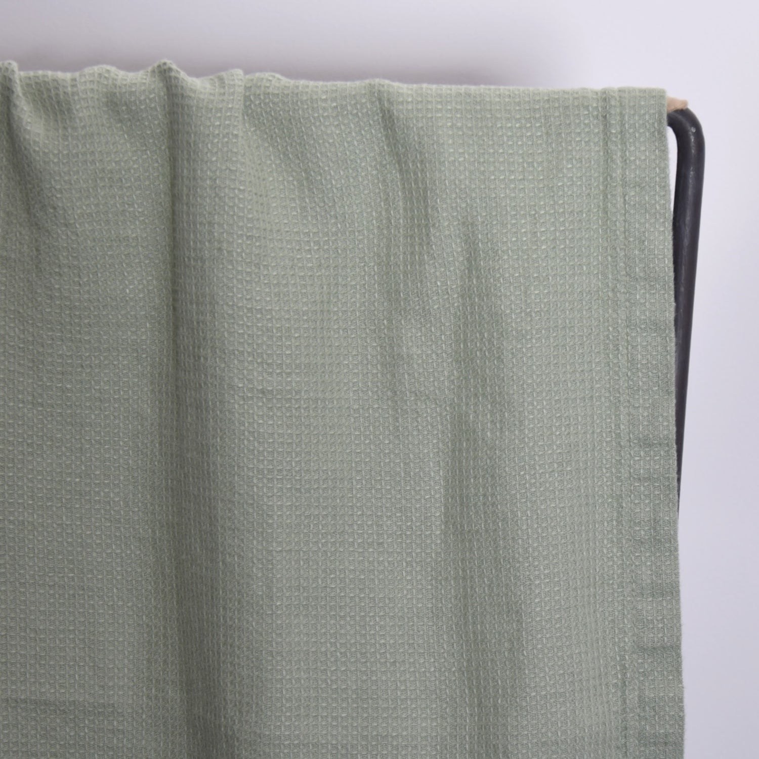 バスタオル　タオル　麻　リネン　フレンチリネン　フランス製　ワッフル生地　ハニコム織　緑色　グリーン　薄緑　ナチュラル色
