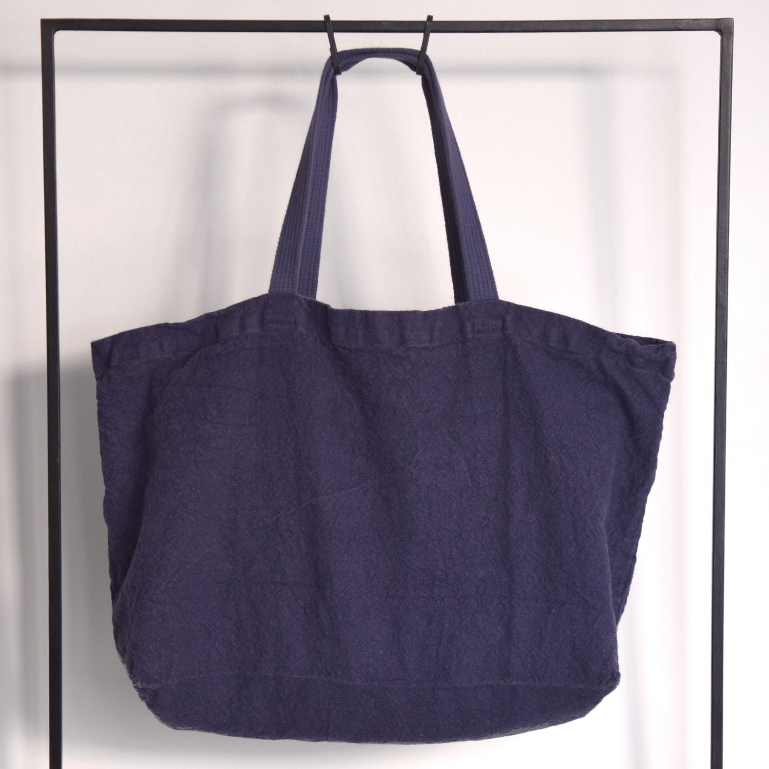 バッグ　トートバッグ　リネンバッグ　フランス製　カシス　ブルー　パープル