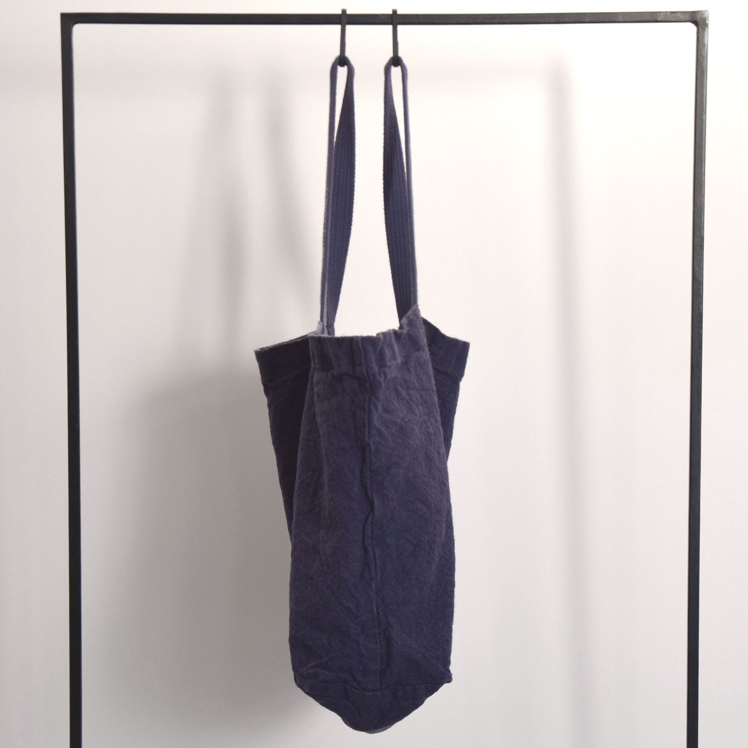 バッグ　トートバッグ　リネンバッグ　フランス製　カシス　ブルー　パープル