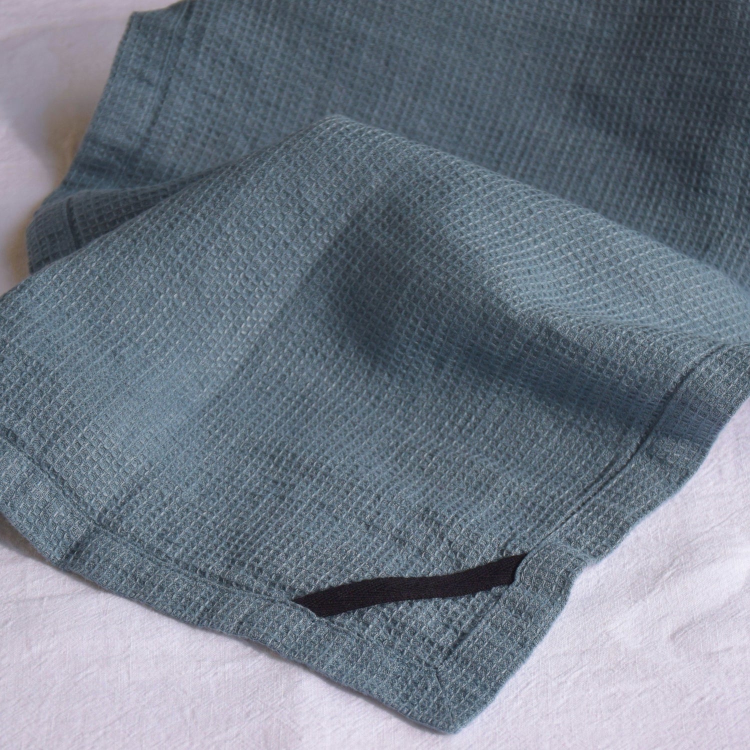 ハンドタオル　タオル　麻　リネン　フレンチリネン　フランス製　ワッフル生地　ハニコム織  